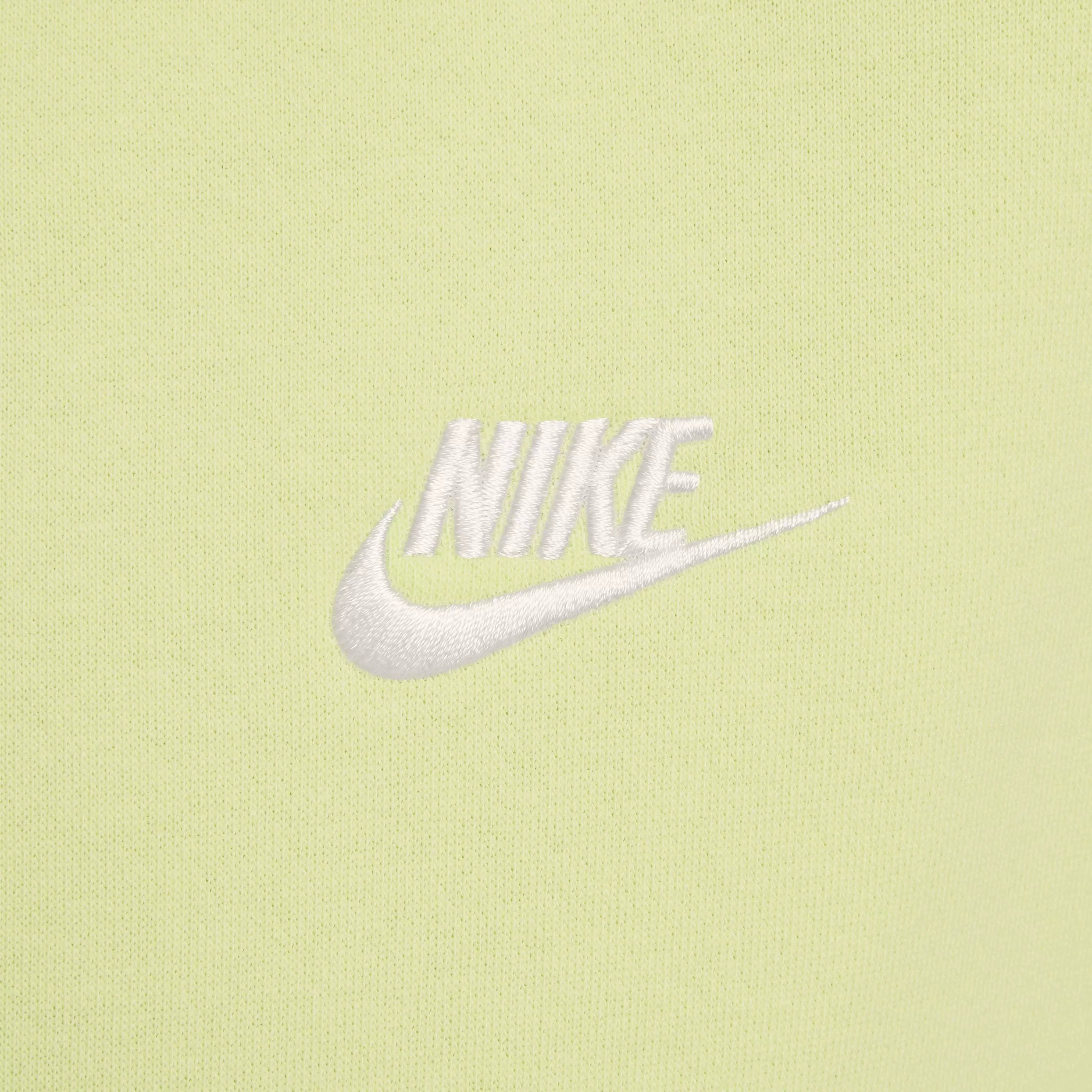 Nike Big Kids' Sportswear Club Fleece Crew LS LBR Sweatshirt - YELLOW