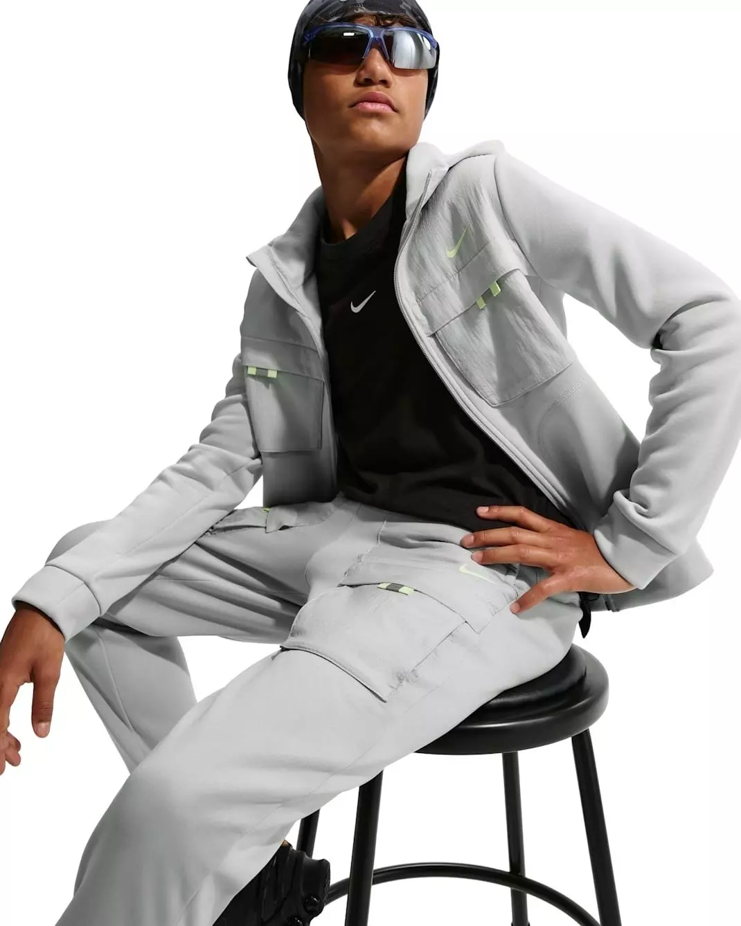 Nike Big Boys' Sportswear City Utility Pants - Grey - GREY