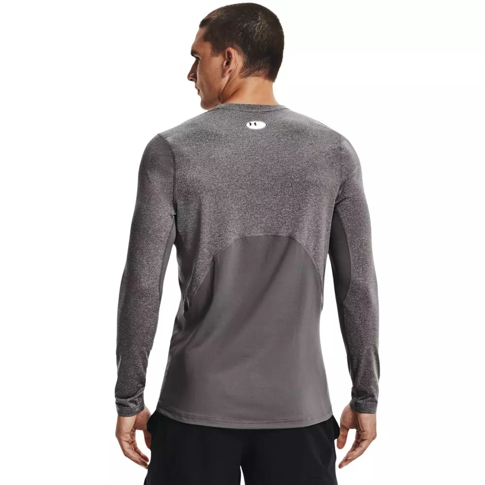 Under Armour Men's ColdGear Armour Fitted Shirt - GREY/BLACK