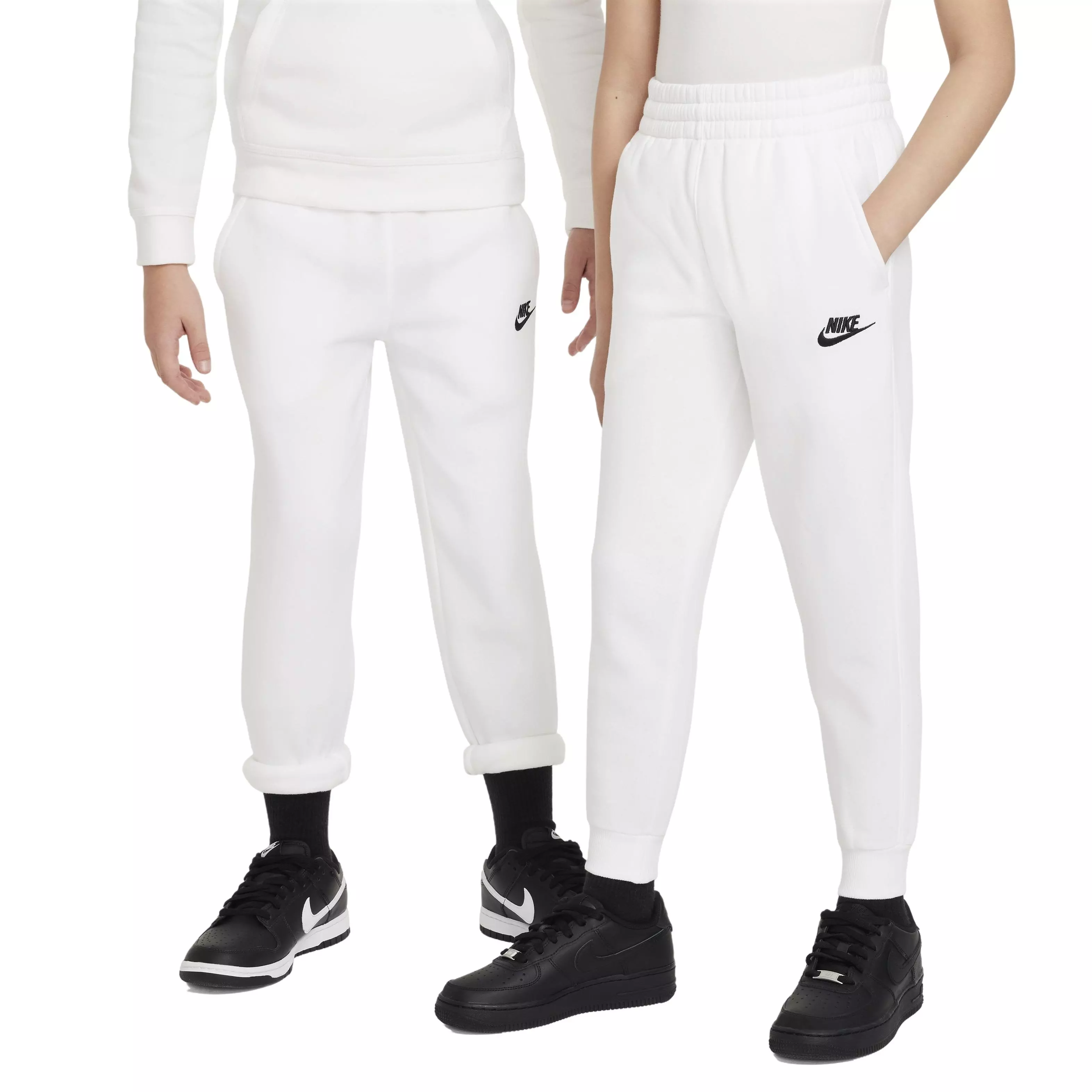Nike Big Kids' Sportswear Club Fleece LBR Joggers - WHITE