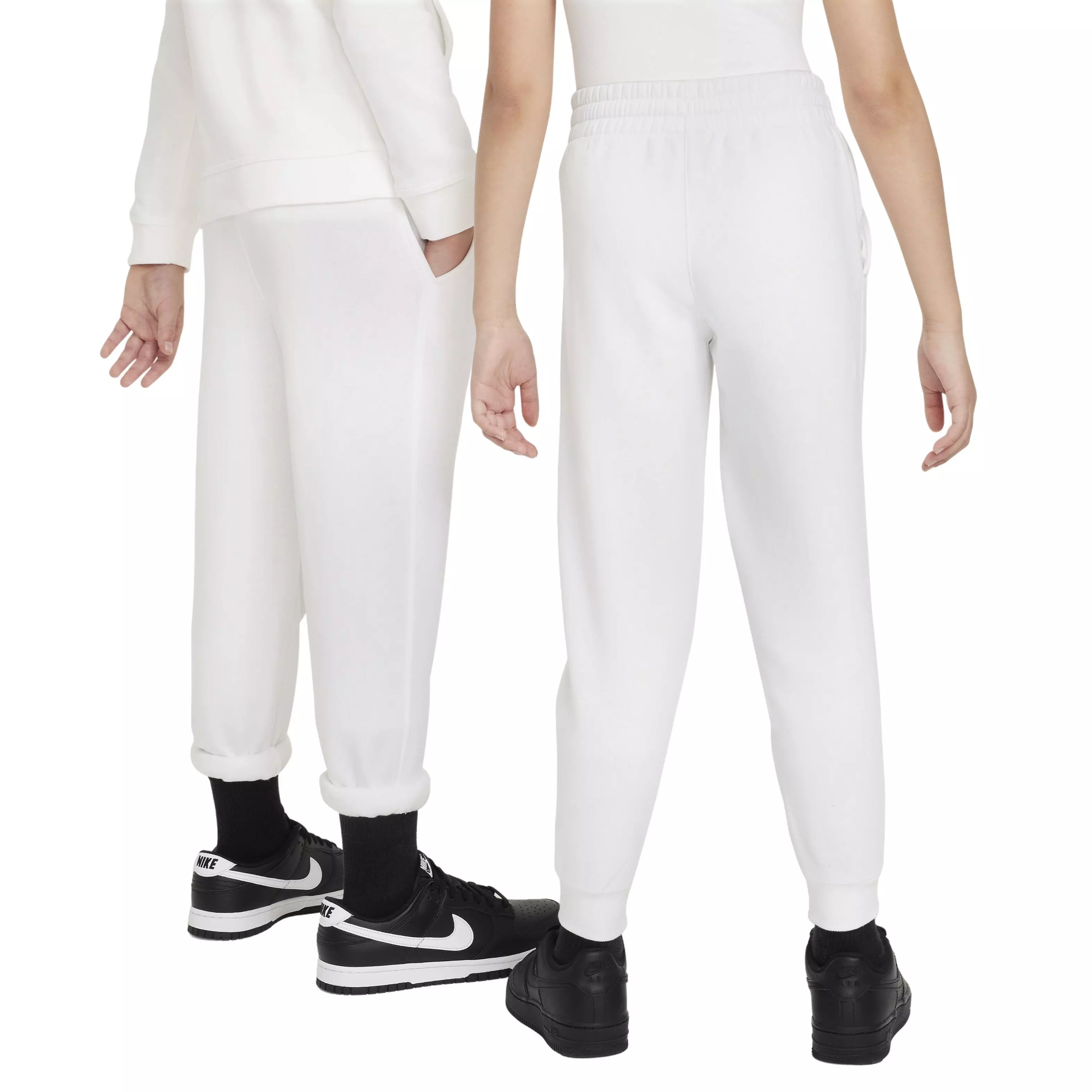 Nike Big Kids' Sportswear Club Fleece LBR Joggers - WHITE