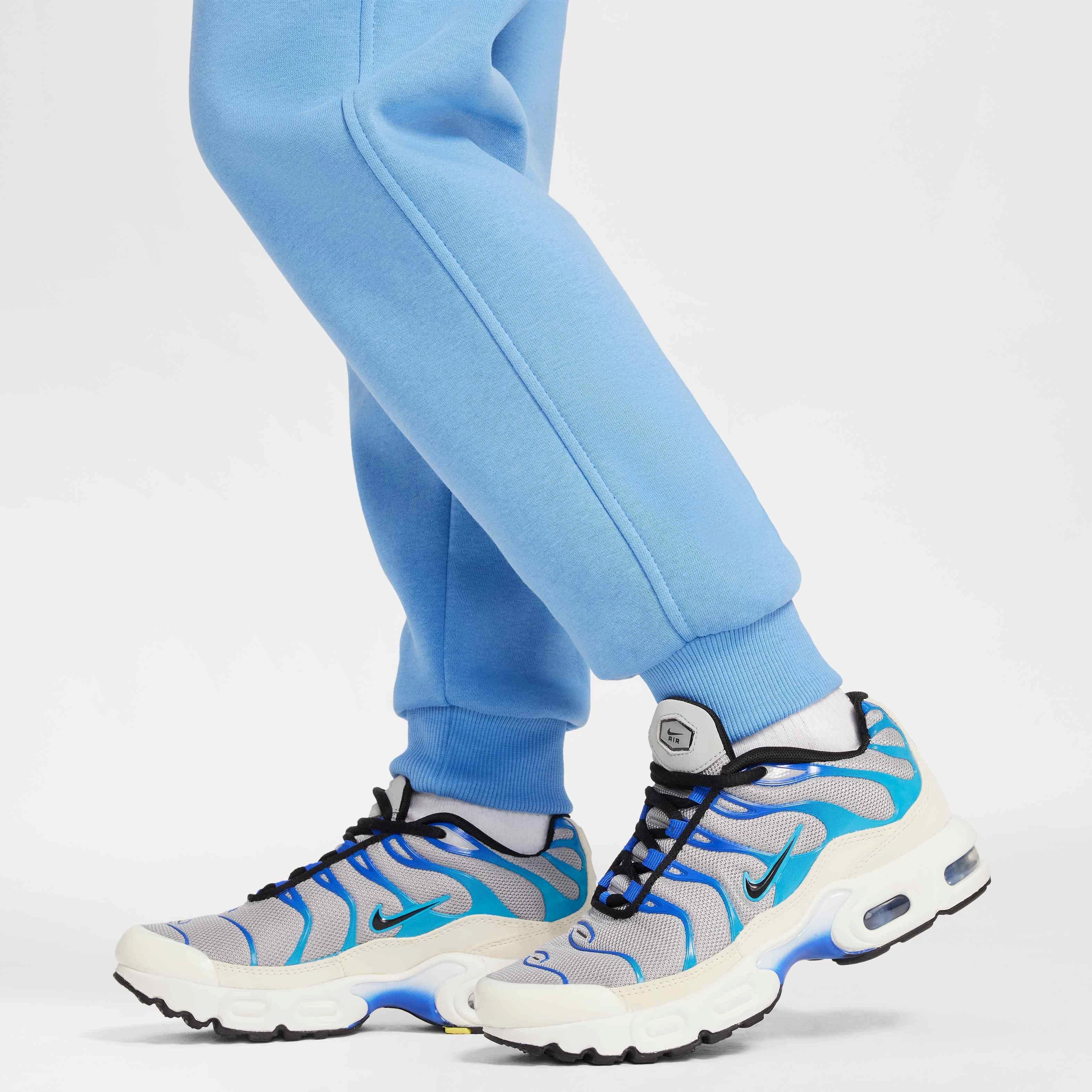 Nike Big Kids' Sportswear Club Fleece LBR Joggers - BLUE Thumbnail View 5