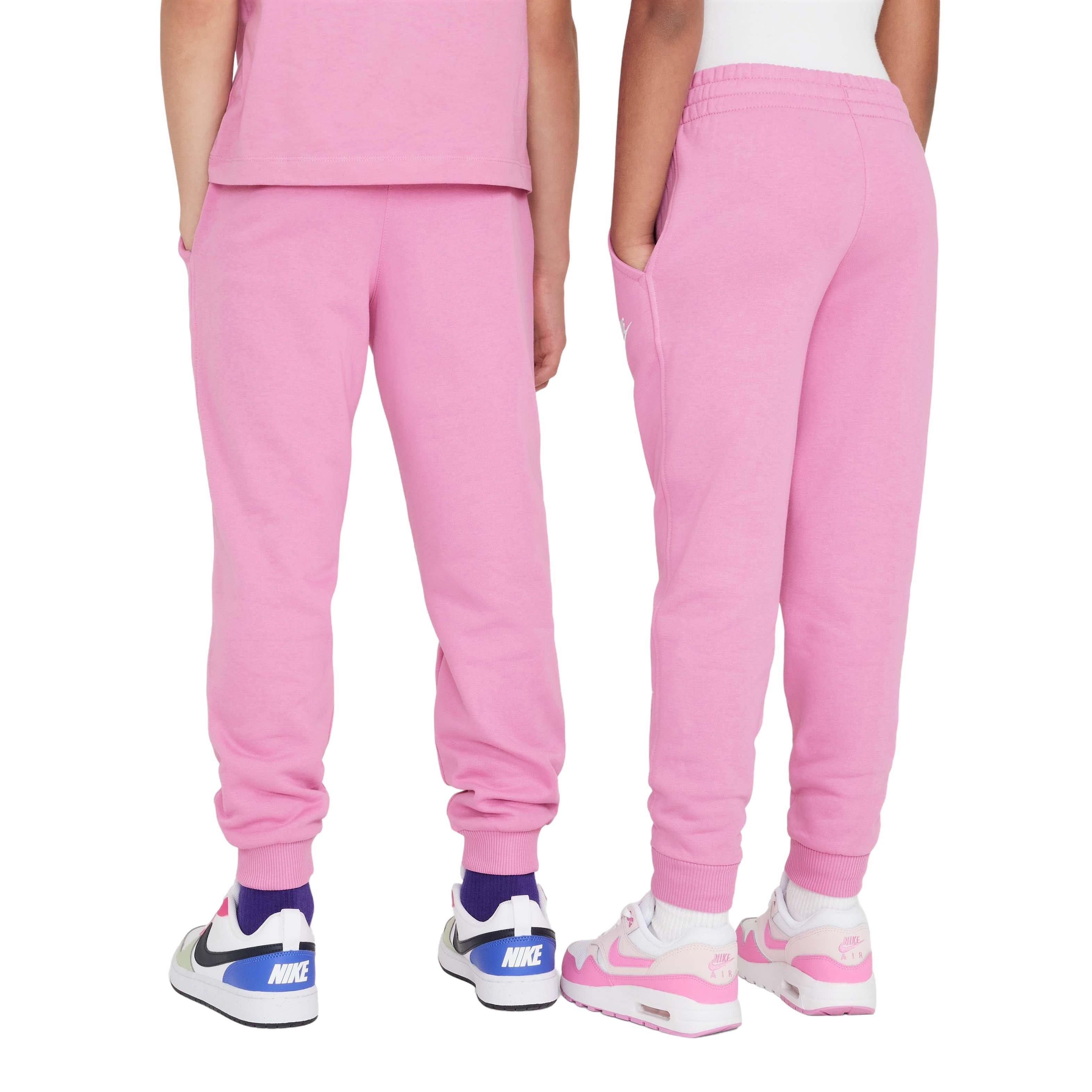 Nike Big Kids' Sportswear Club Fleece LBR Joggers - PINK Thumbnail View 2