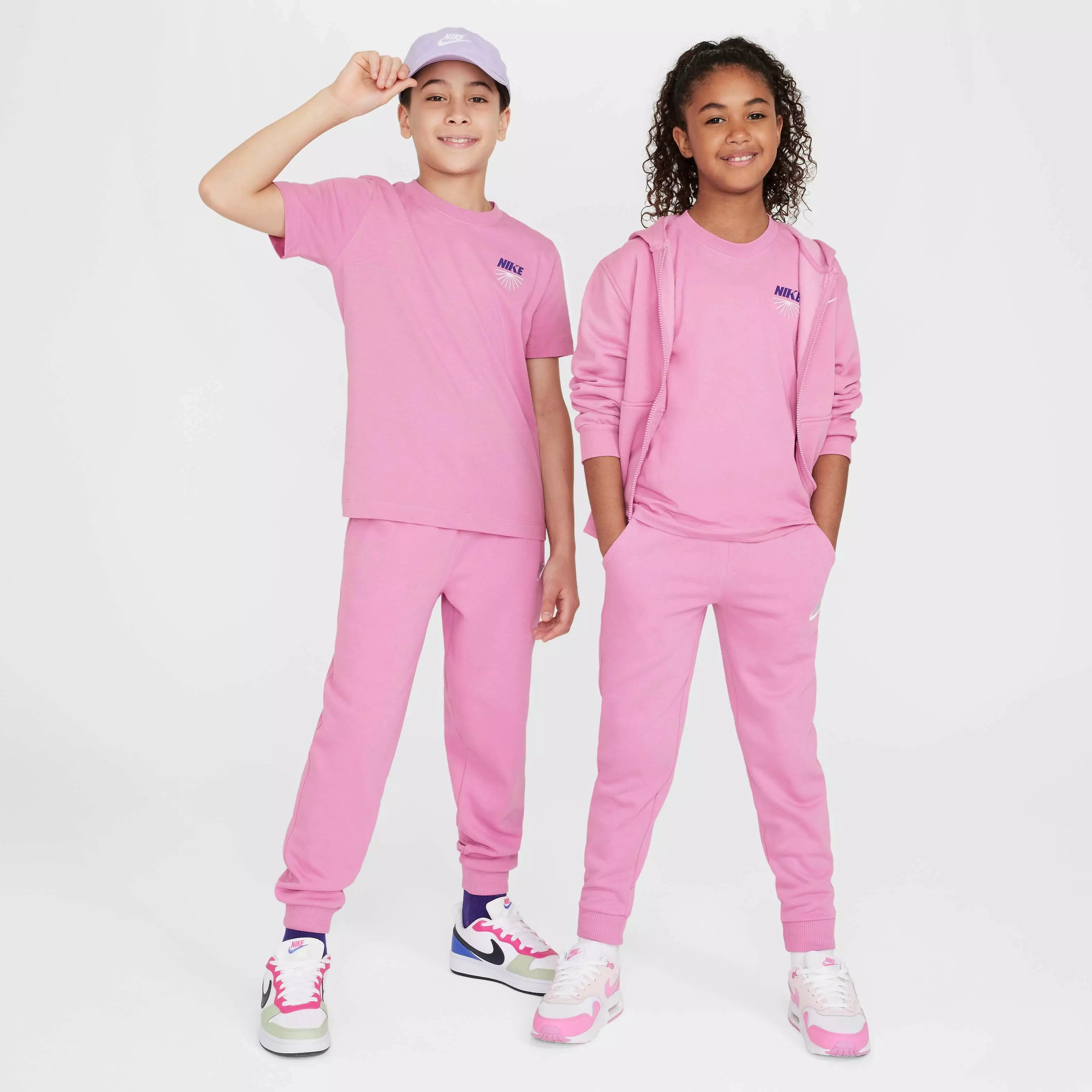 Nike Big Kids' Sportswear Club Fleece LBR Joggers - PINK