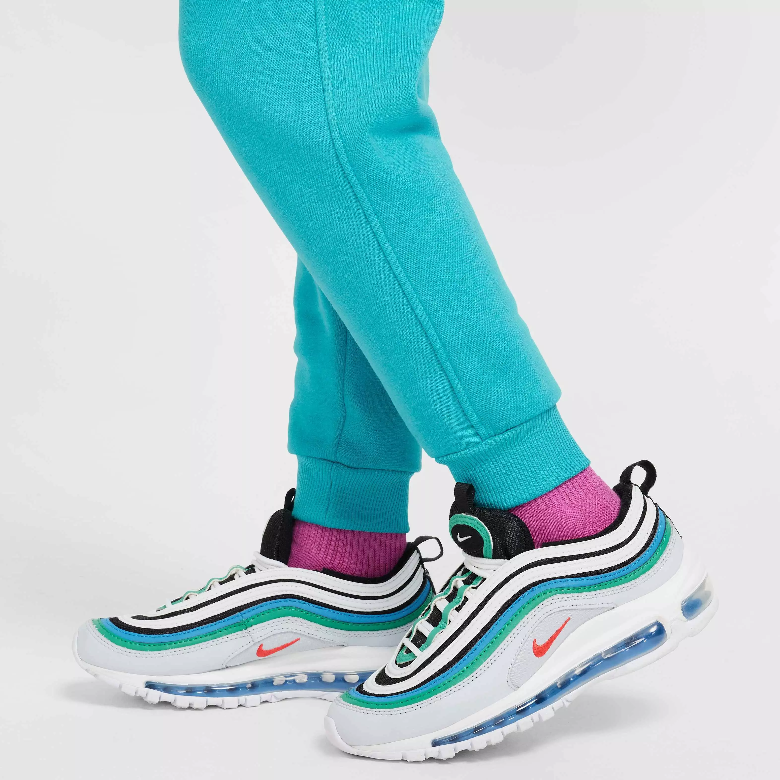 Nike Big Kids' Sportswear Club Fleece LBR Joggers - TURQUOISE 