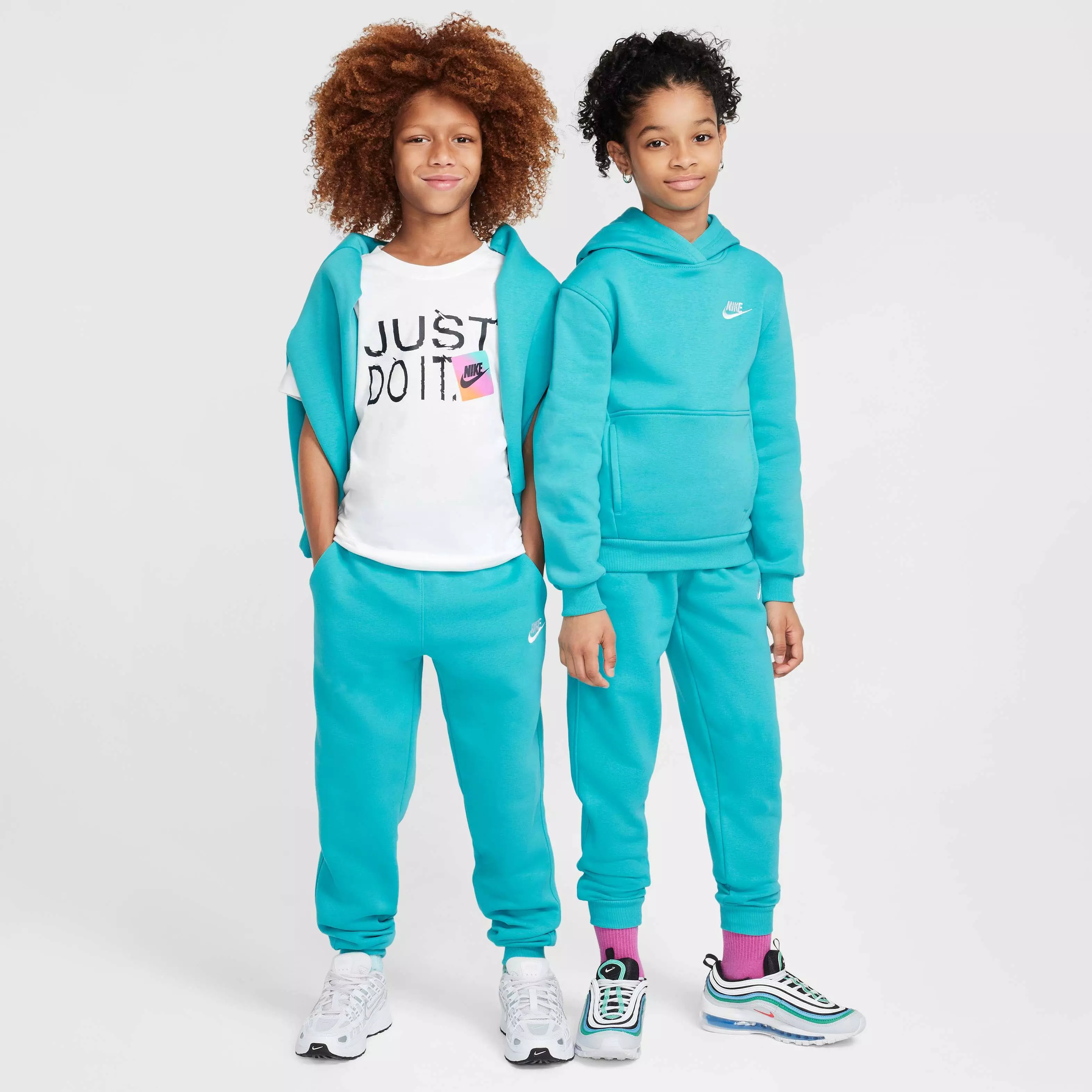 Nike Big Kids' Sportswear Club Fleece LBR Joggers - TURQUOISE 