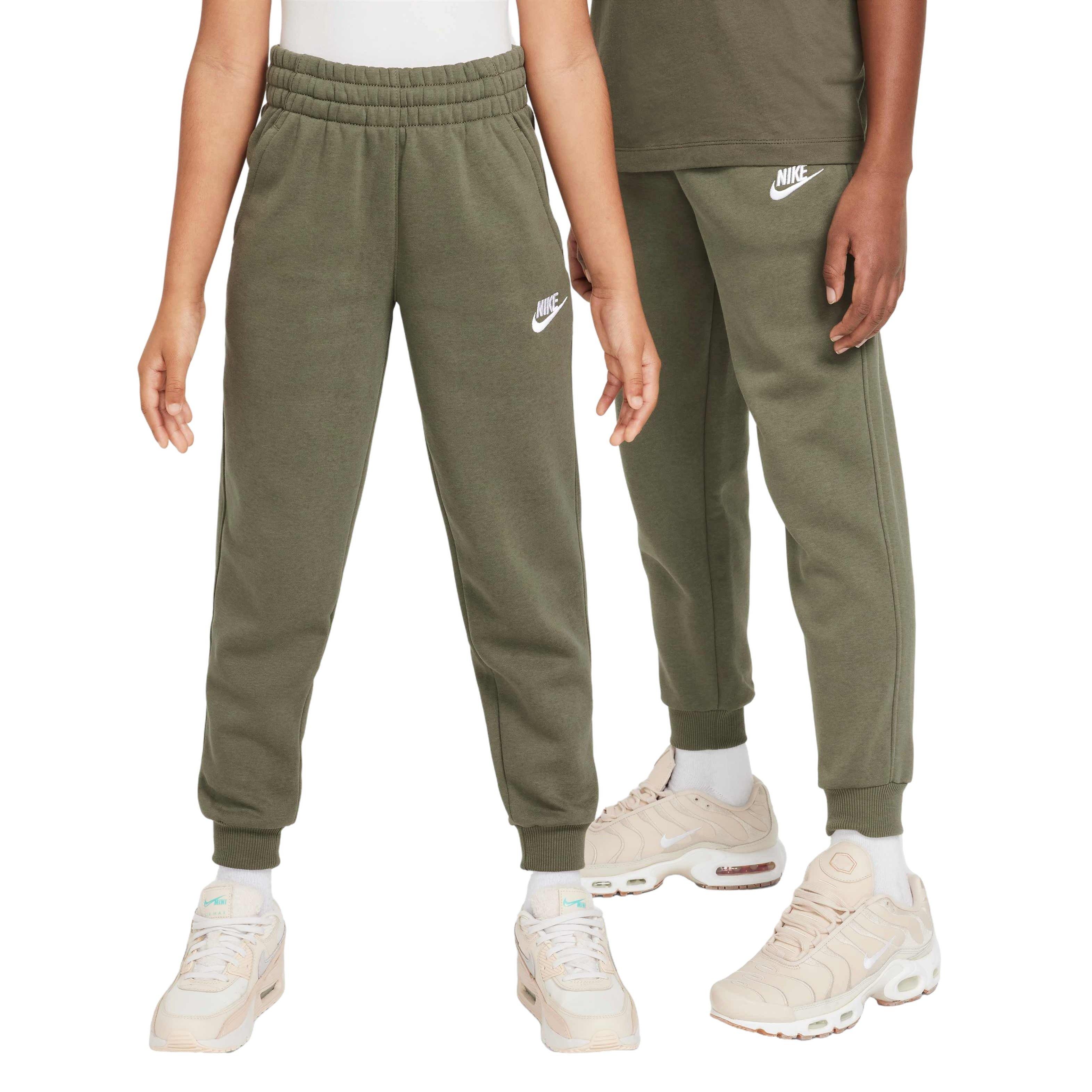 Nike Big Kids' Sportswear Club Fleece LBR Joggers - OLIVE Thumbnail View 1