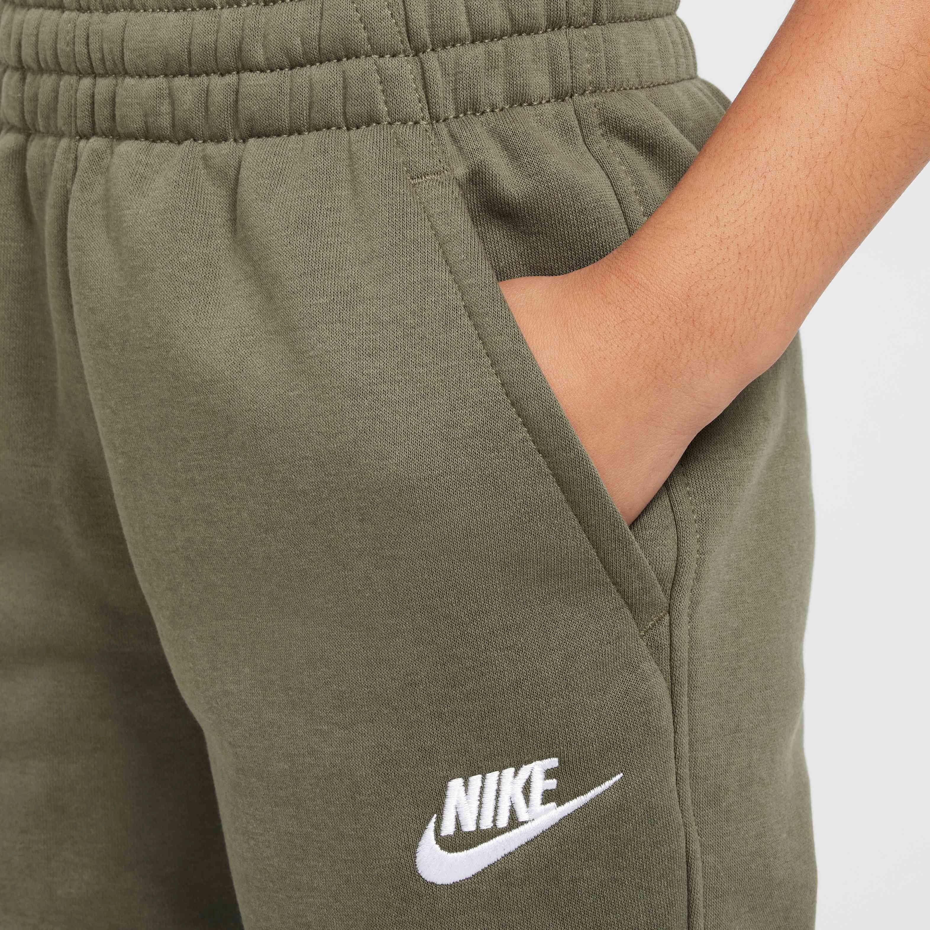 Nike Big Kids' Sportswear Club Fleece LBR Joggers - OLIVE Thumbnail View 4