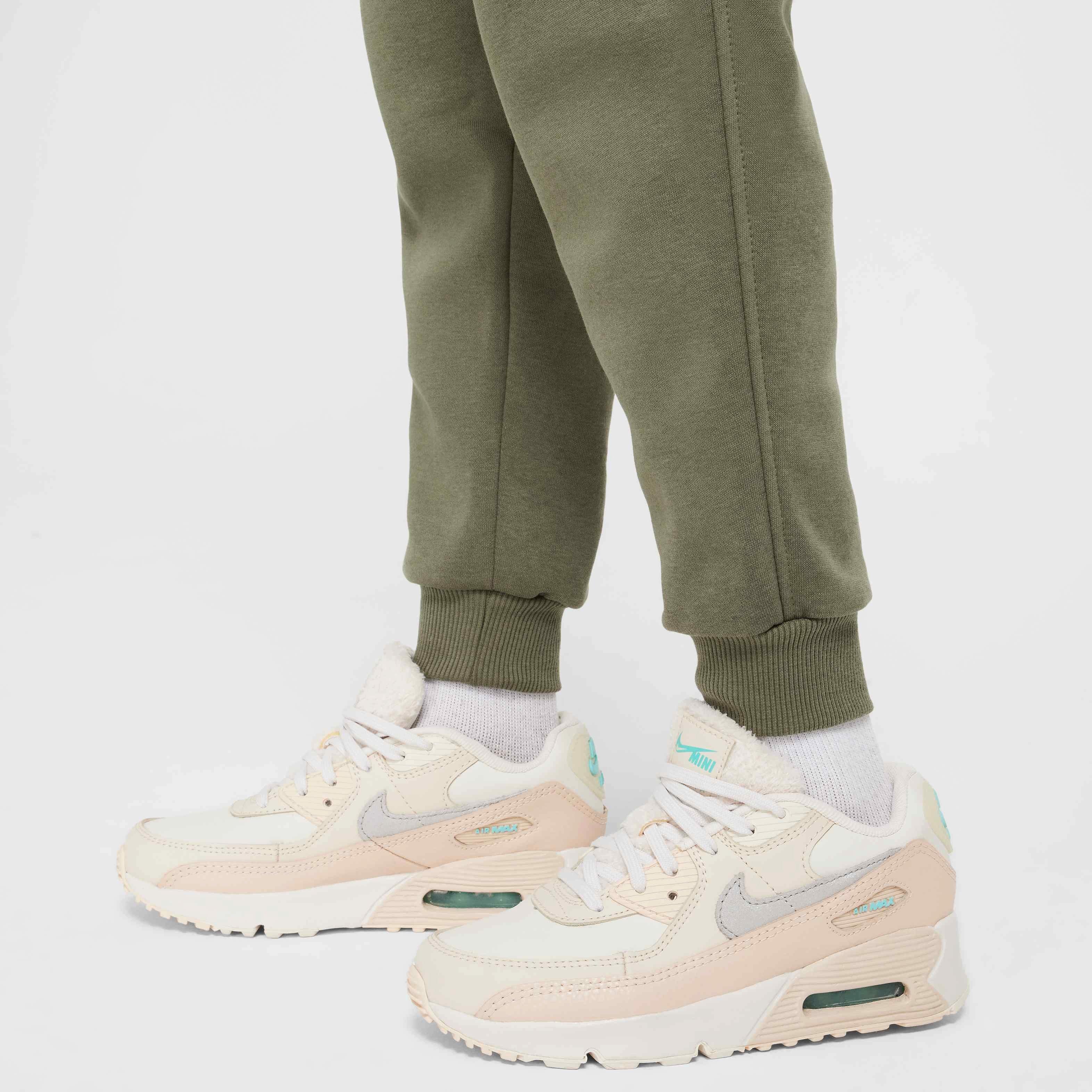 Nike Big Kids' Sportswear Club Fleece LBR Joggers - OLIVE Thumbnail View 5