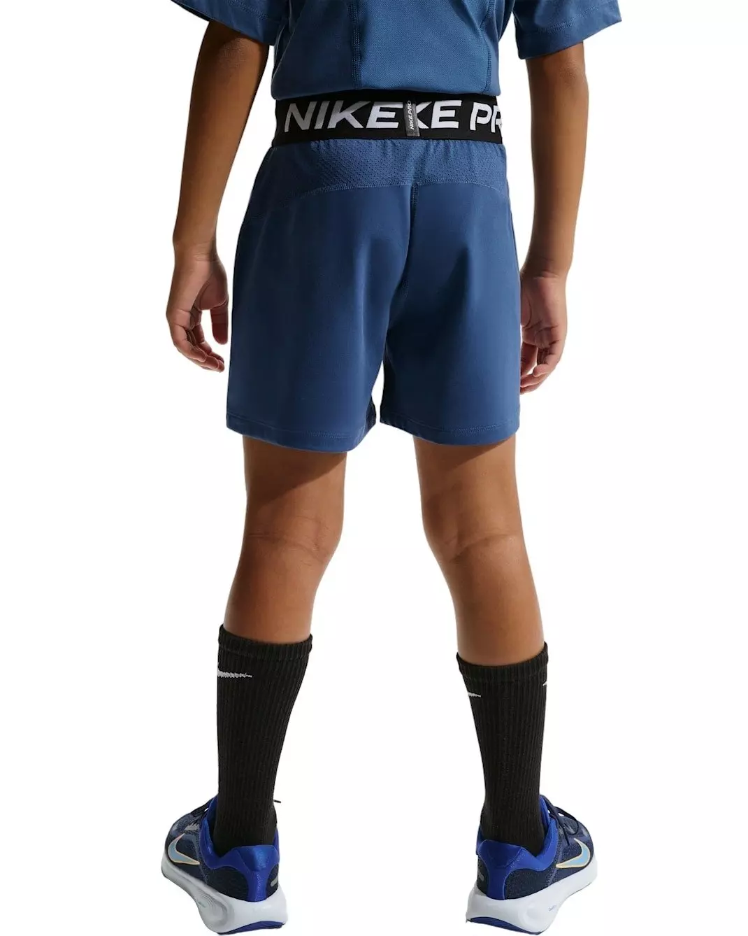 Nike Big Boys' Pro Dri-FIT Fleece Shorts - Blue - BLUE