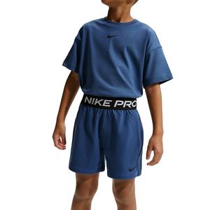 Nike Big Boys' Pro Dri-FIT Fleece Shorts - Blue