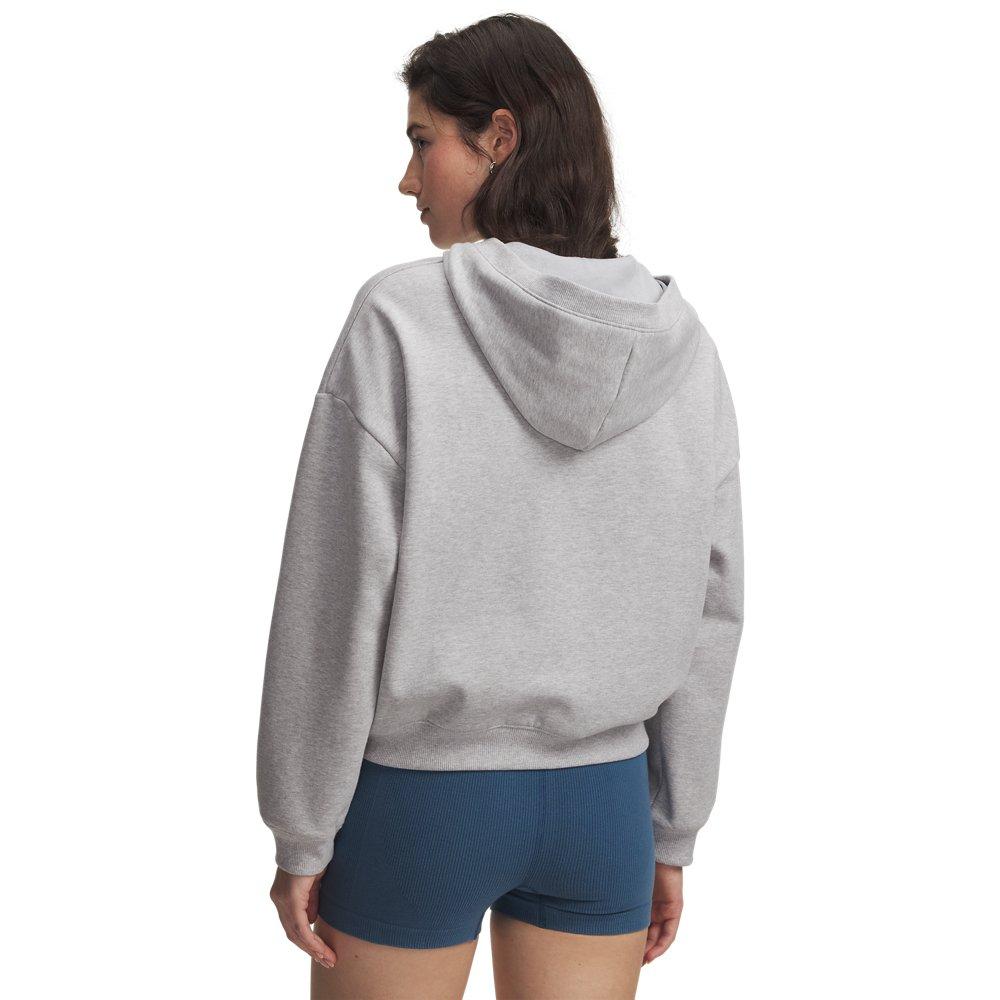 Under Armour Women's Icon Fleece 1/2 Zip Hoodie - Grey - GREY Thumbnail View 2