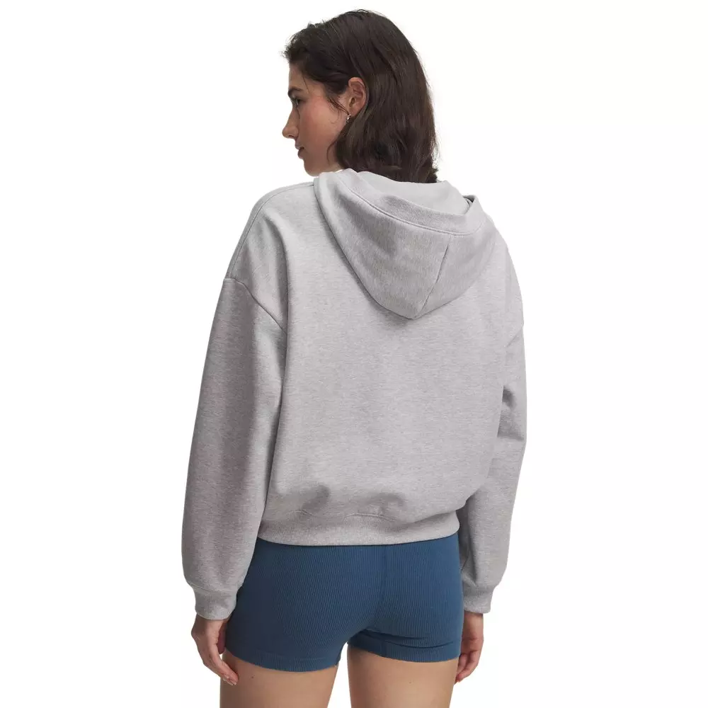 Under Armour Women's Icon Fleece 1/2 Zip Hoodie - Grey - GREY