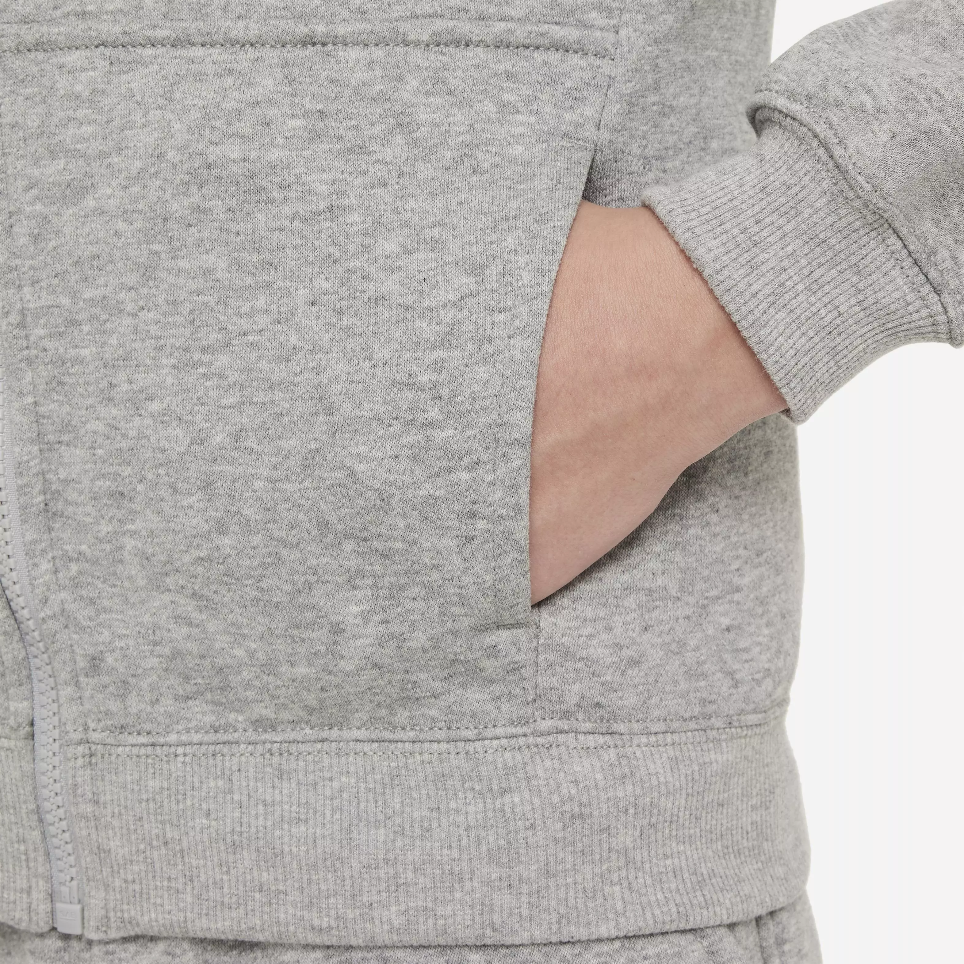 Nike Big Kids' Sportswear Club Fleece FZ Tracksuit -Grey - GREY