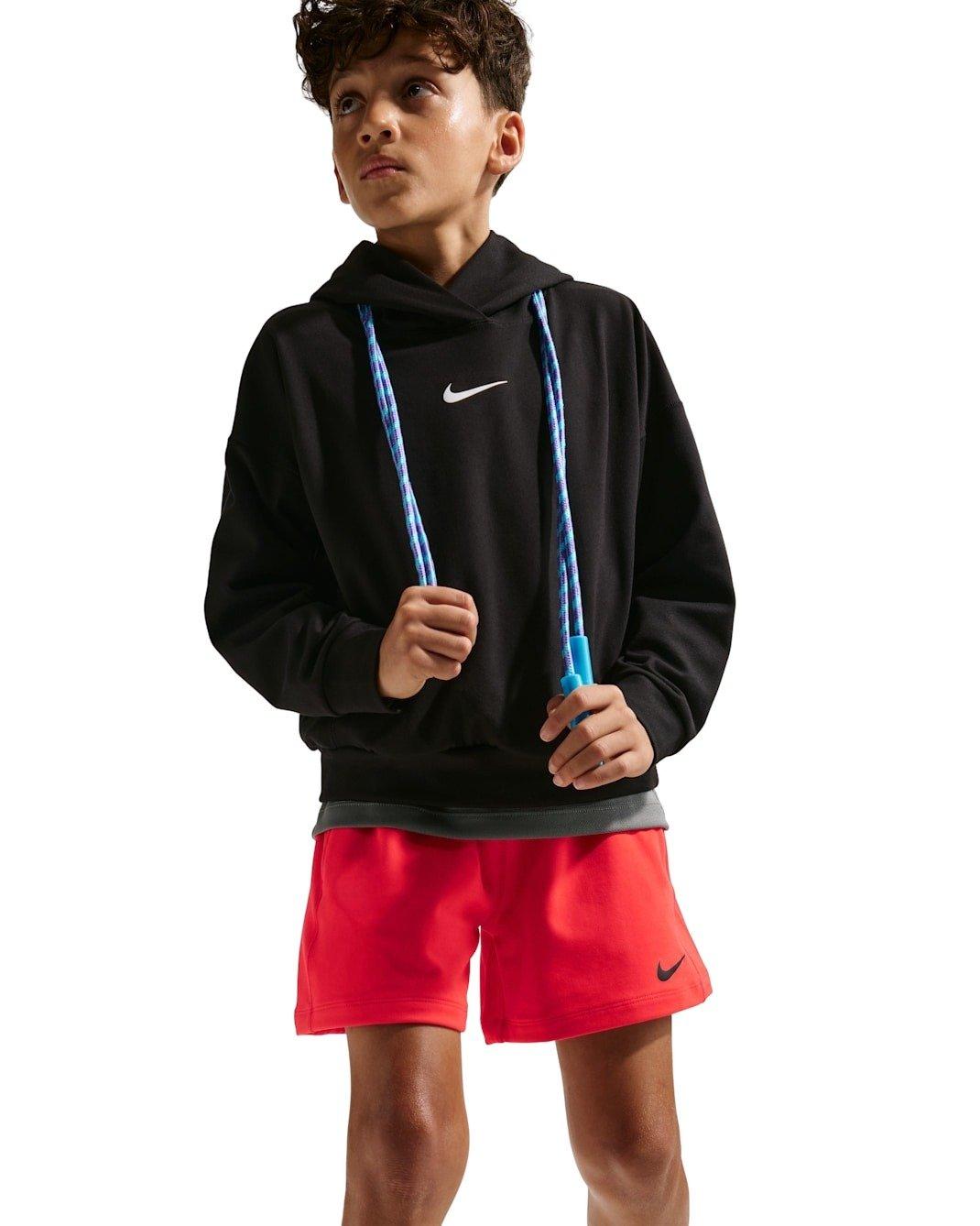 Nike Pro Dri-FIT Big Boys' Red Fleece Shorts