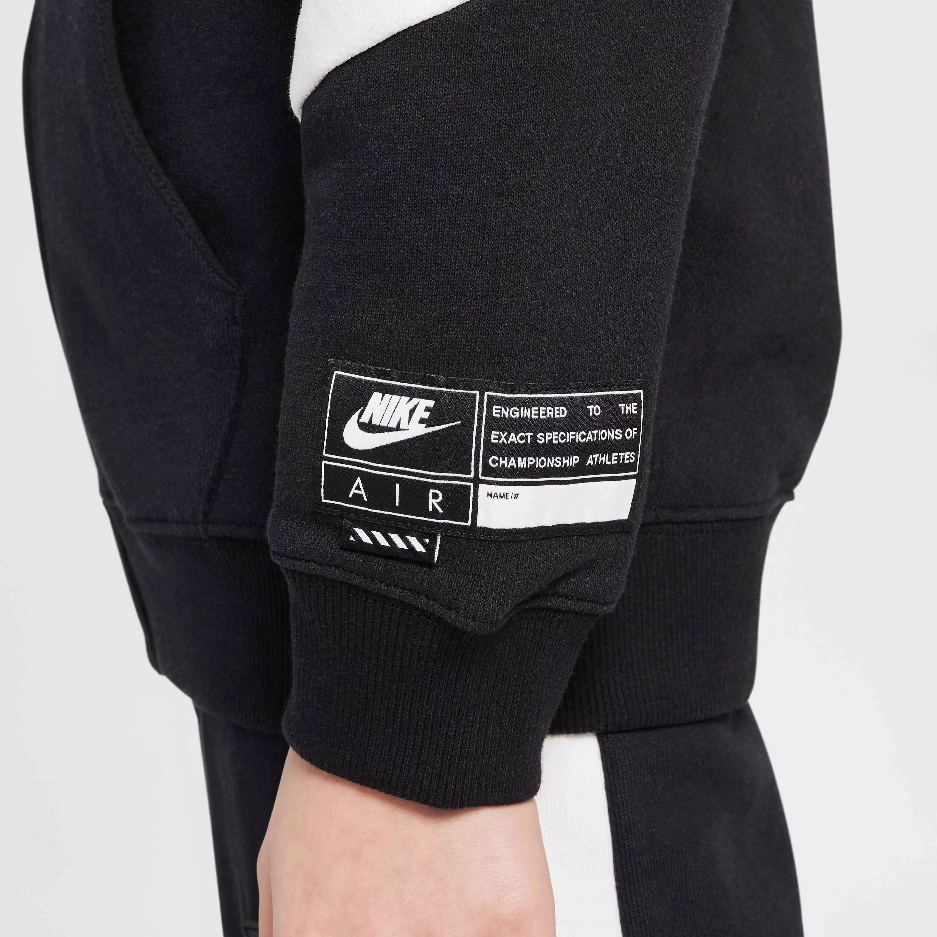 Nike Air Big Kids'​ F​ull-Zip Fleece Jacket -Black - BLACK