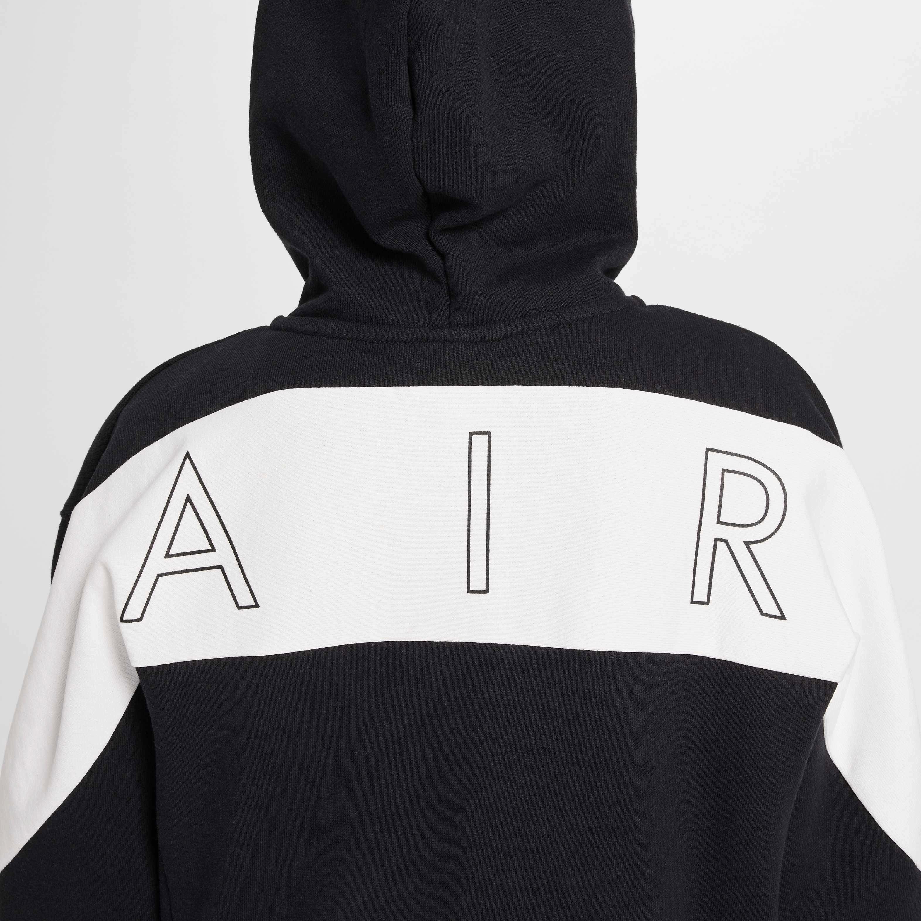 Nike Air​ Full-Zip​ Fleece Big Kids' Black Jacket