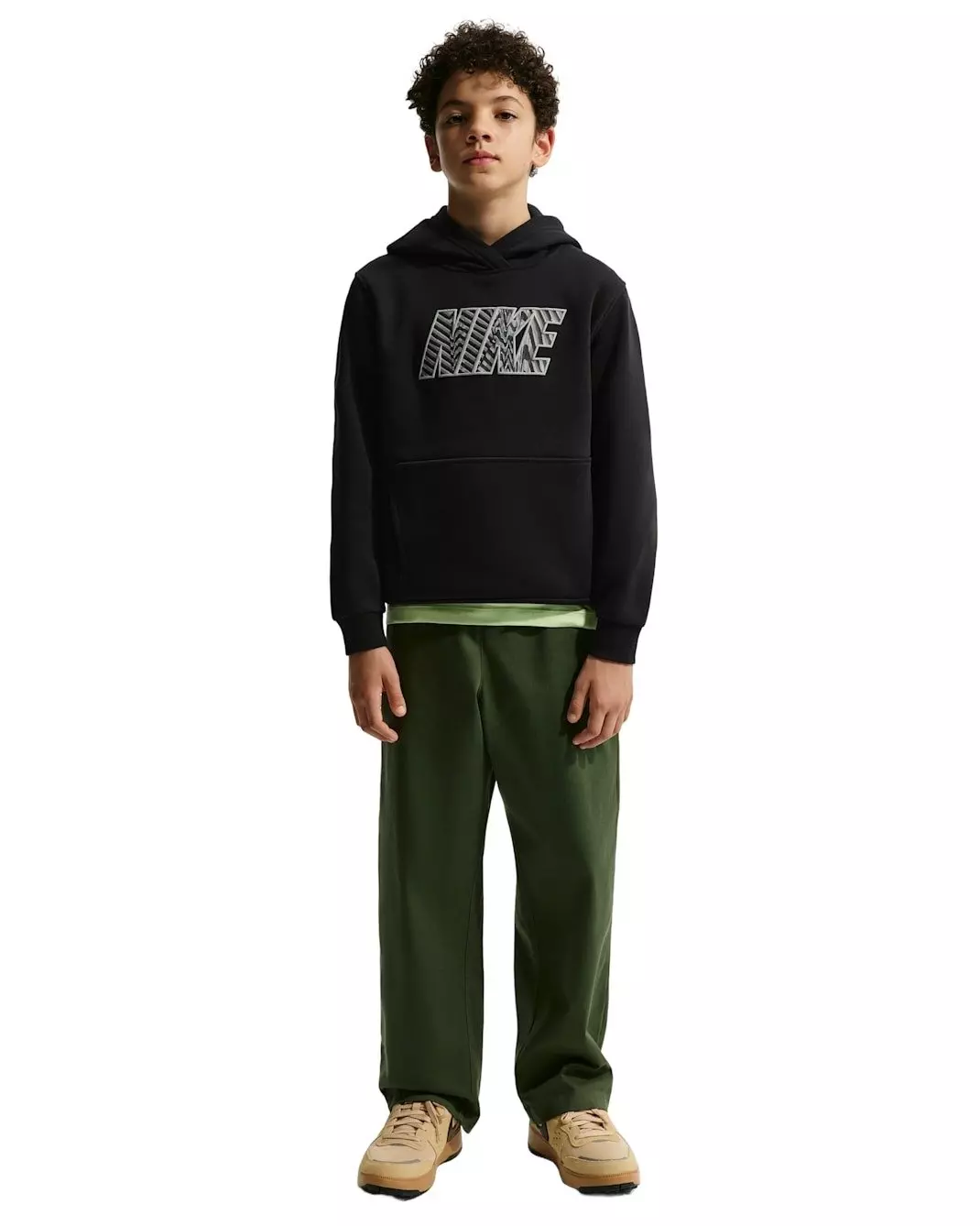 Nike Big Kids' Sportswear Club Fleece Hoodie - Black - BLACK