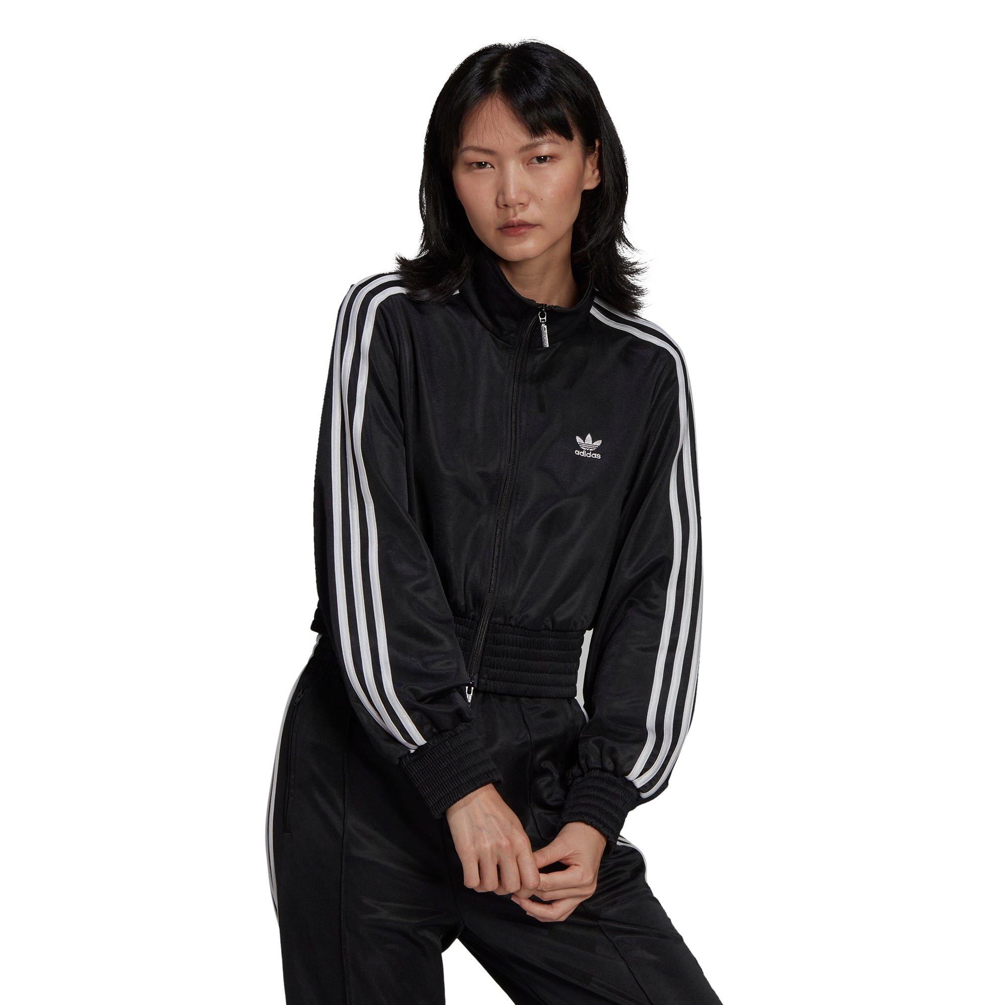 adidas Originals Women's Adicolor Classics High-Shine Track Jacket - Black