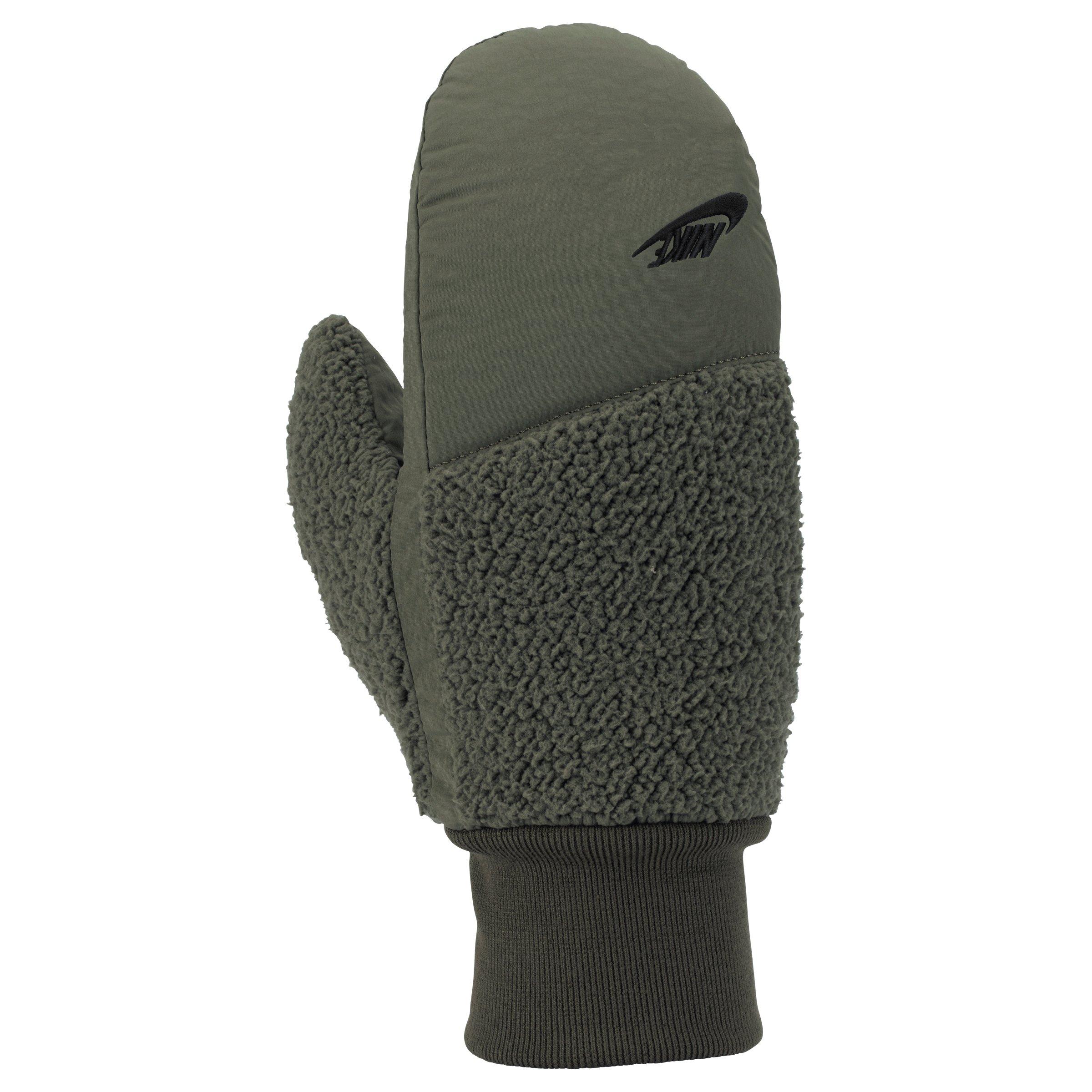 Nike Women's Sherpa Mittens-Olive - OLIVE Thumbnail View 2