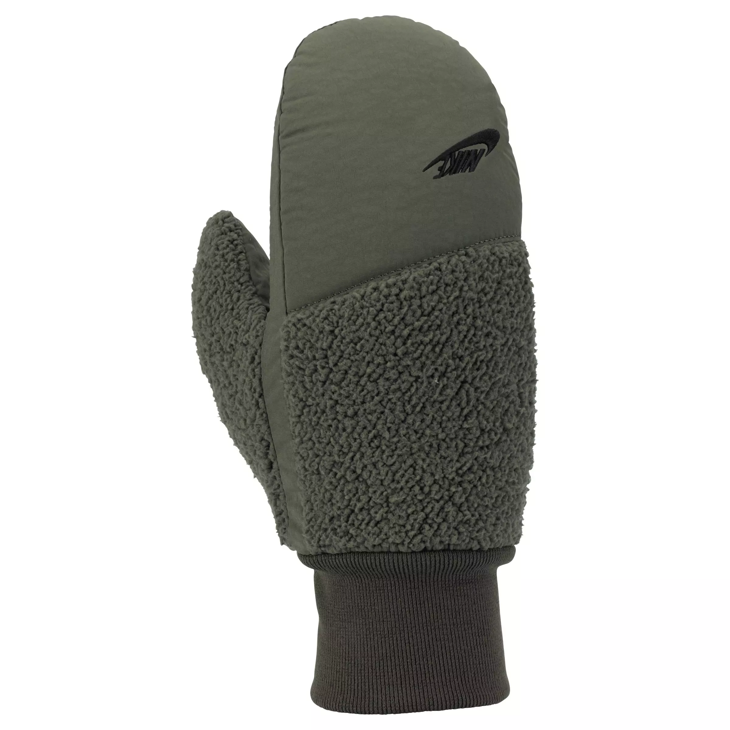 Nike Women's Sherpa Mittens-Olive - OLIVE