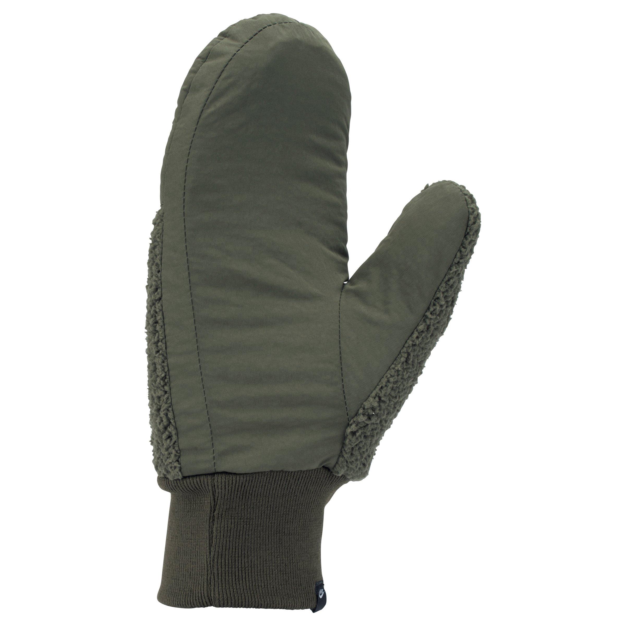 Nike Women's Sherpa Mittens-Olive - OLIVE Thumbnail View 3