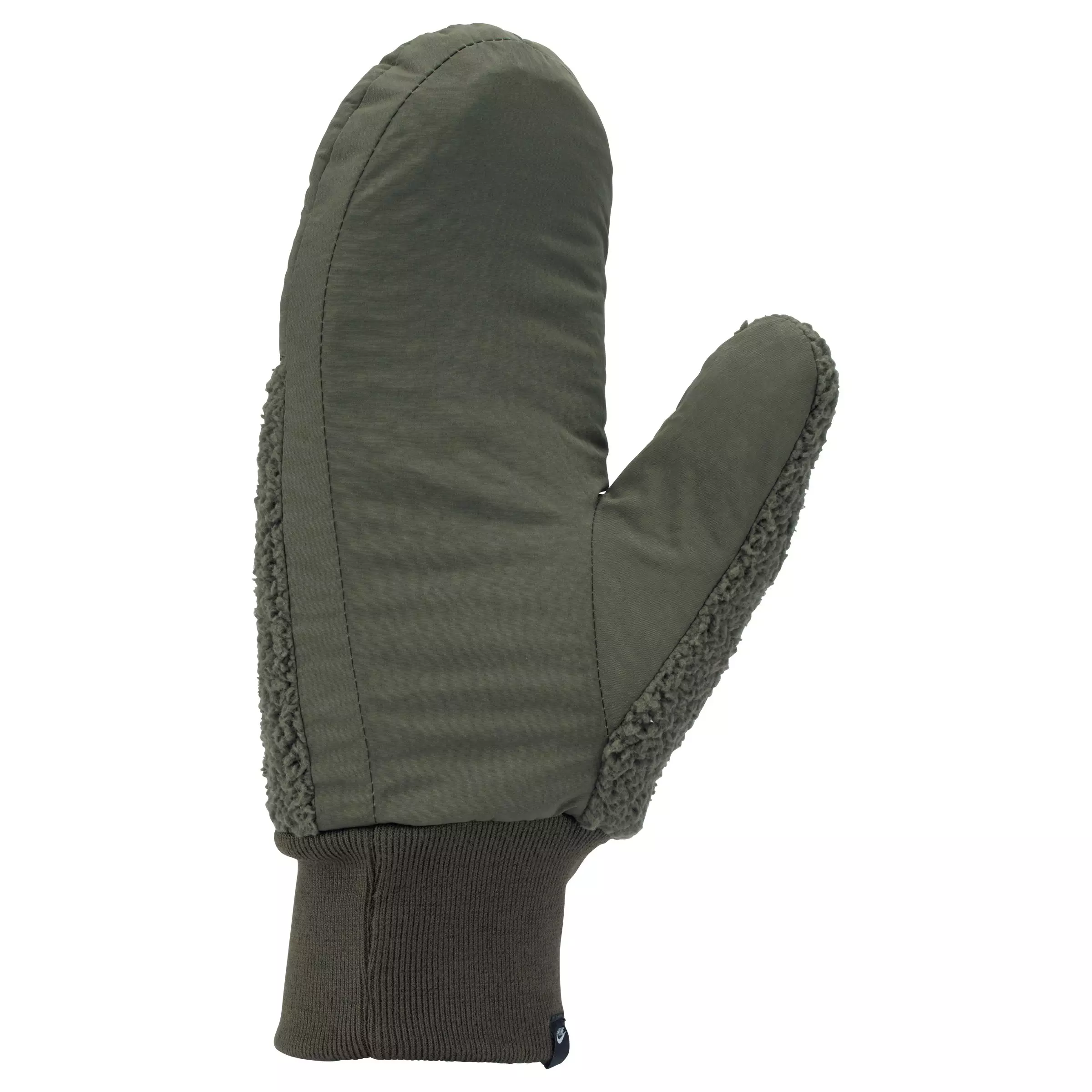 Nike Women's Sherpa Mittens-Olive - OLIVE