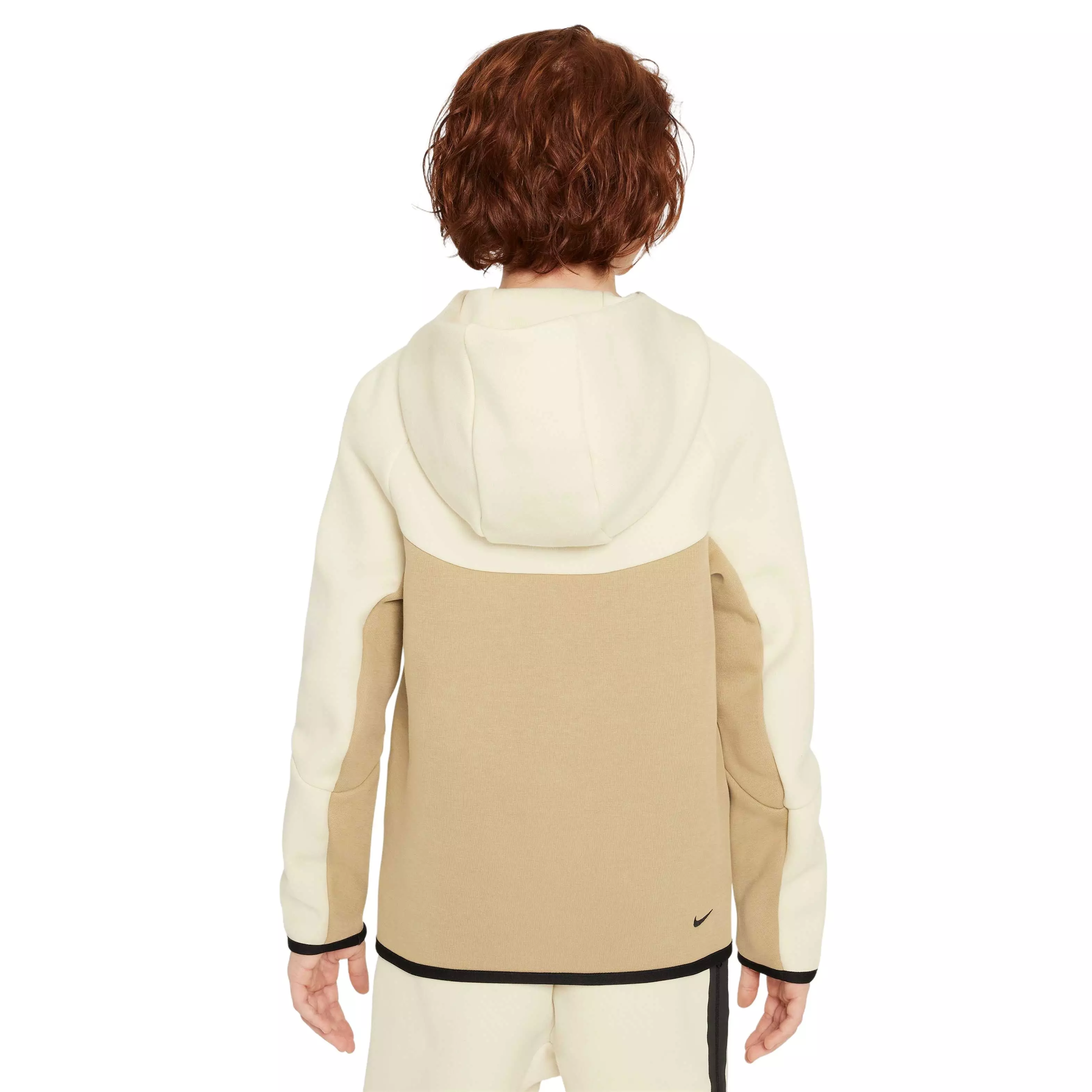 Nike Big Boys' Sportswear Tech Fleece Full-Zip Jacket - BEIGE