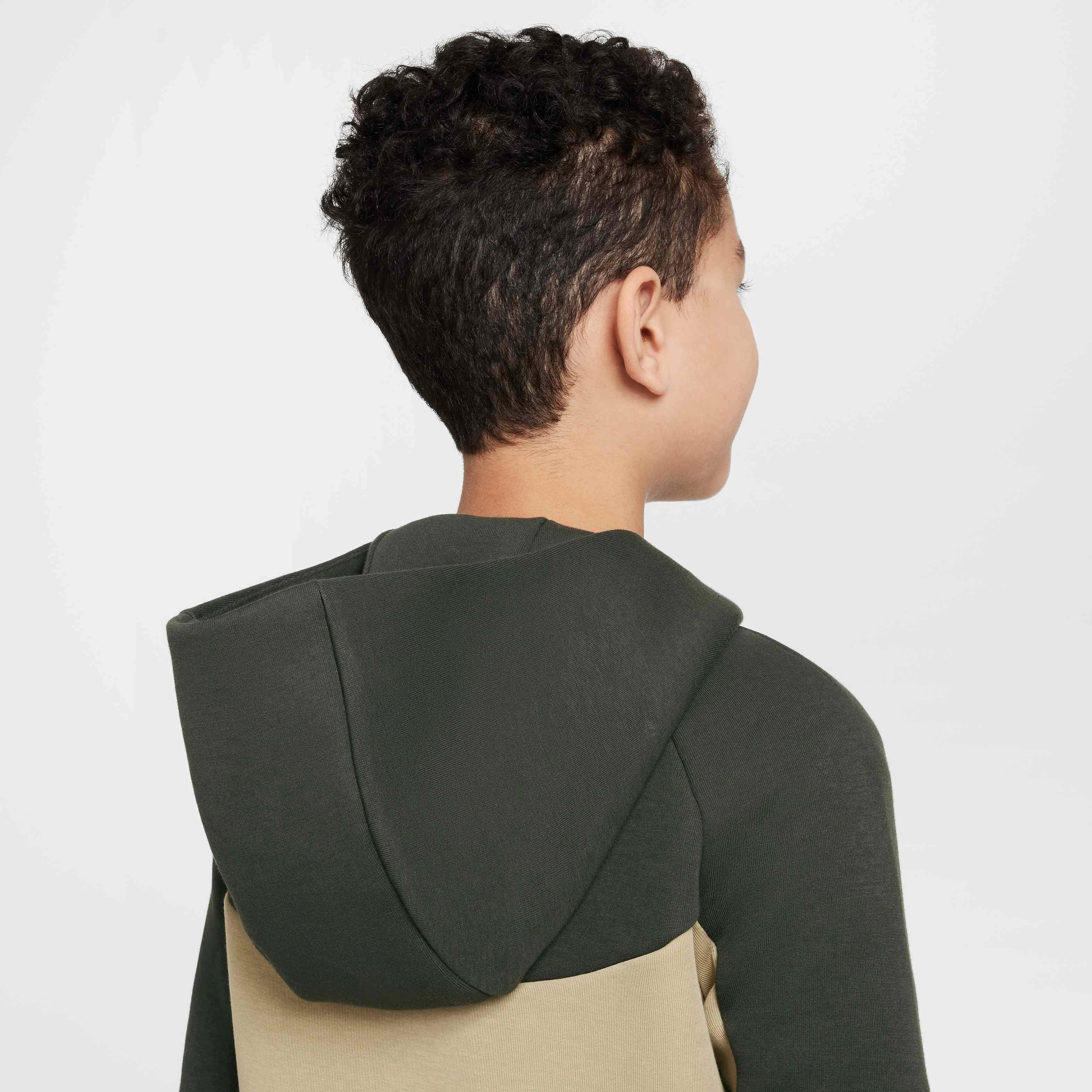 Nike Big Boys' Sportswear Tech Fleece Full-Zip Jacket - BROWN Thumbnail View 8