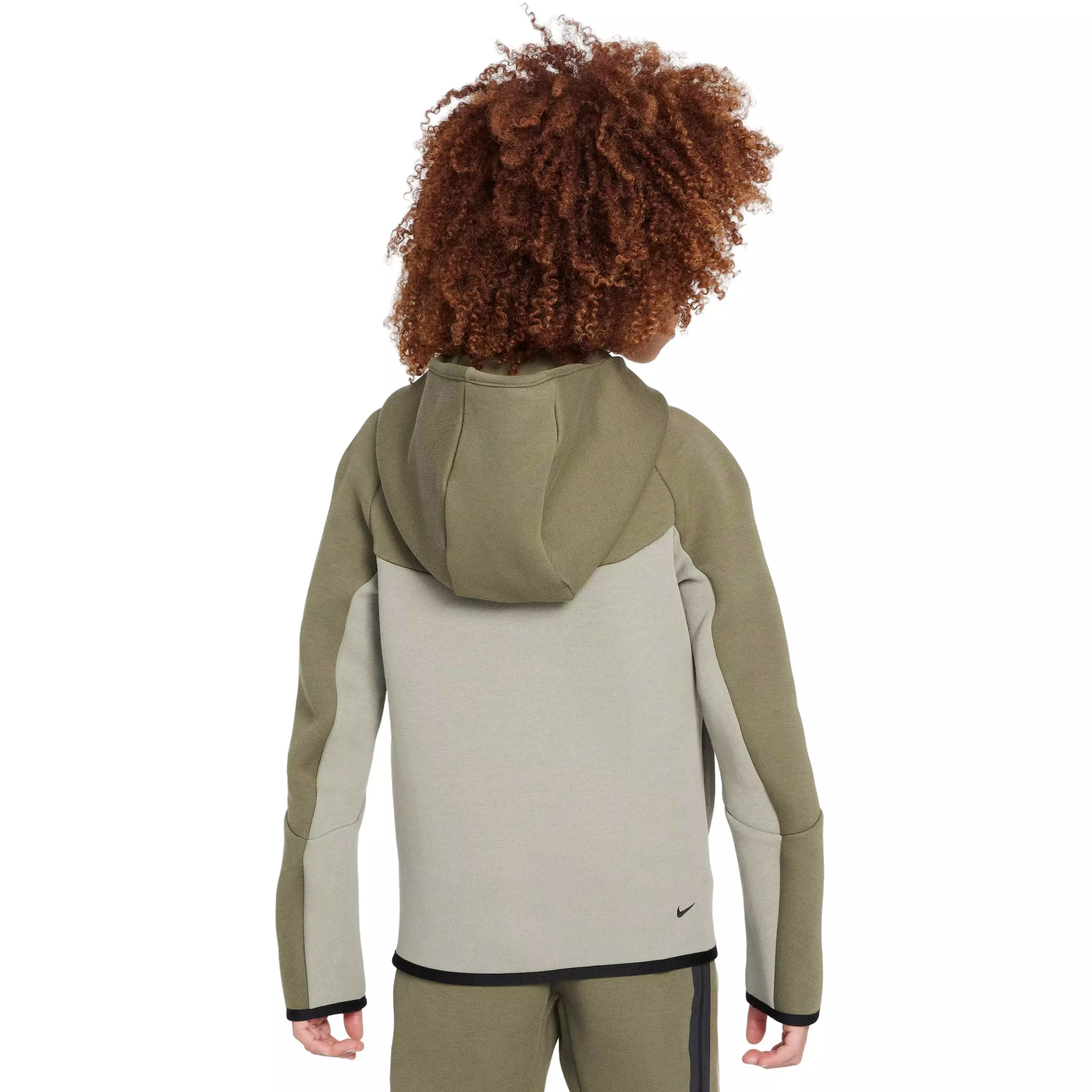 Nike Big Boys' Sportswear Tech Fleece Full-Zip Jacket - GREEN