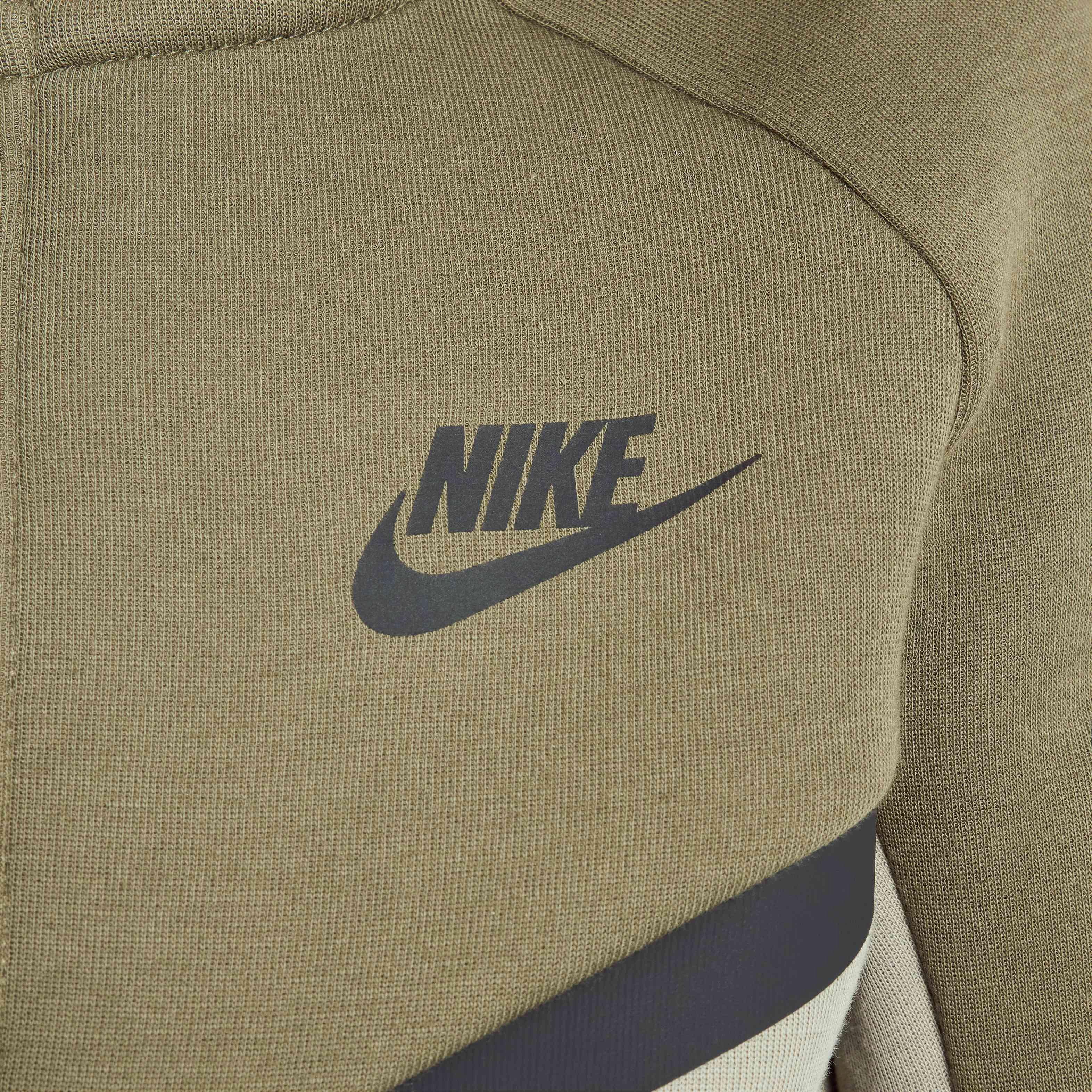Nike Big Boys' Sportswear Tech Fleece Full-Zip Jacket - GREEN Thumbnail View 4