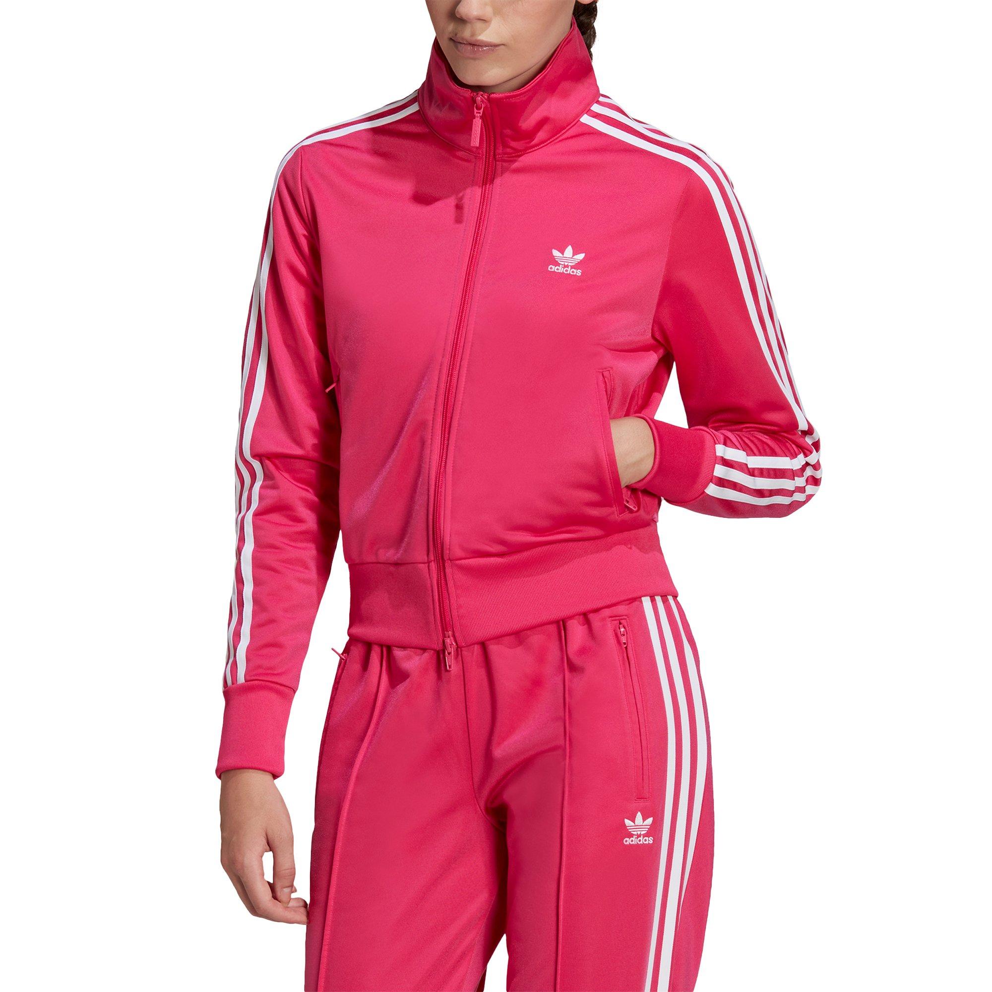 adidas Originals Women's Adicolor Classics Firebird Primeblue Track Jacket - Pink - PINK Thumbnail View 1