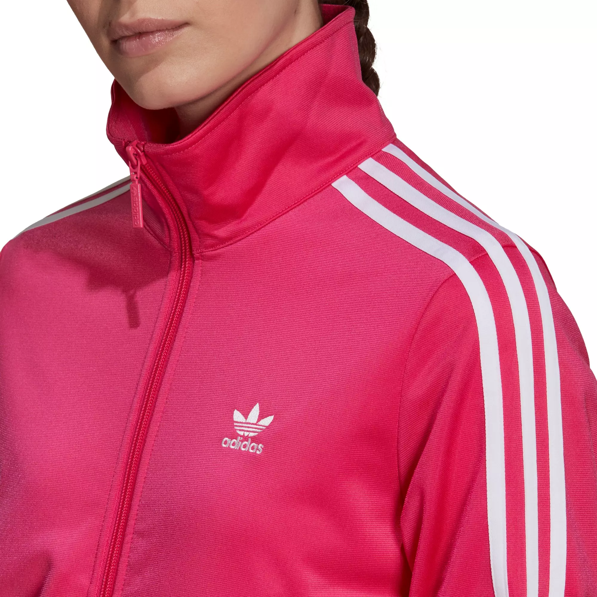 adidas Originals Women's Adicolor Classics Firebird Primeblue Track Jacket - Pink - PINK