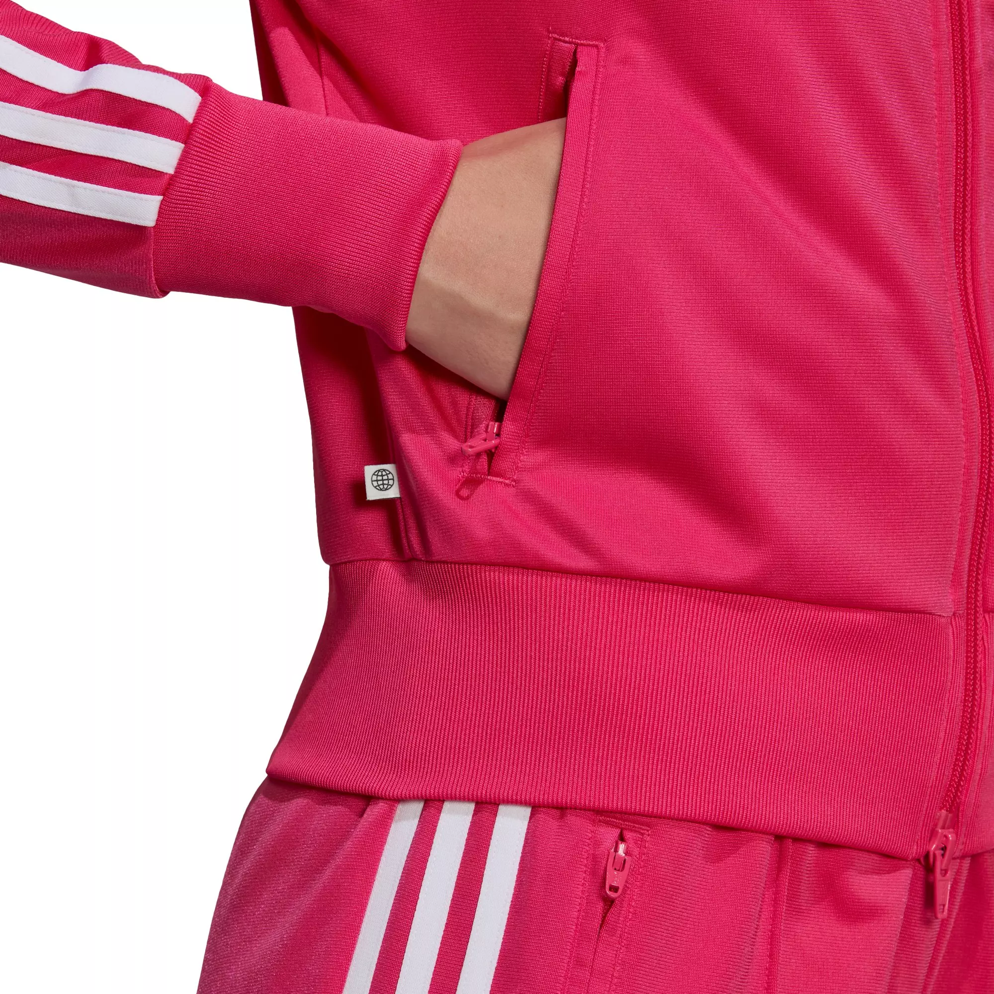 adidas Originals Women's Adicolor Classics Firebird Primeblue Track Jacket - Pink - PINK