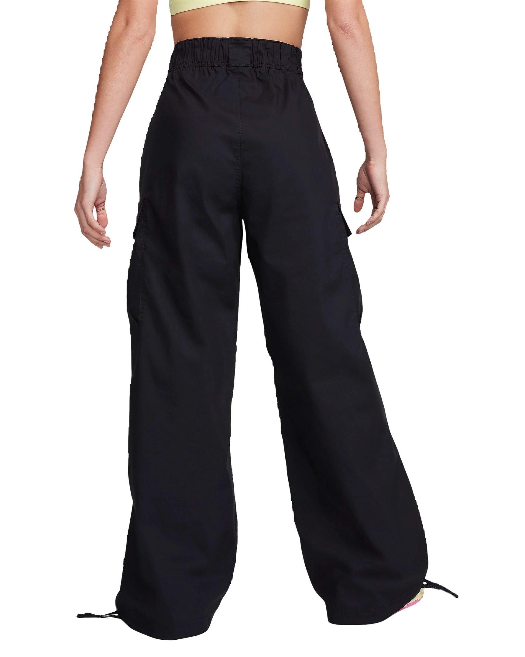 Nike Women's Sportswear High-Waisted Loose Woven Pants - BLACK Thumbnail View 2