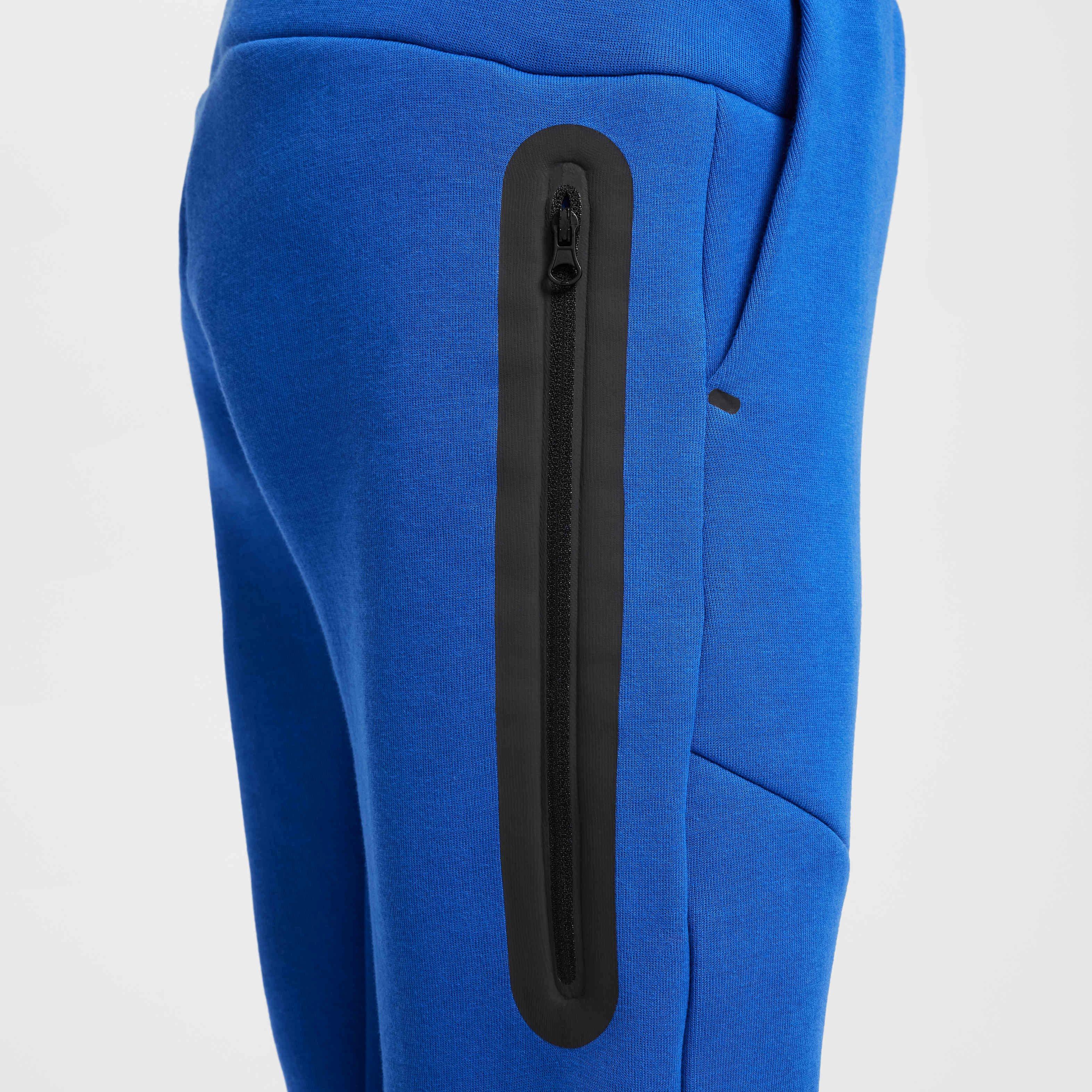 Nike Big Boys' Sportswear Tech Fleece Joggers - BLUE Thumbnail View 5