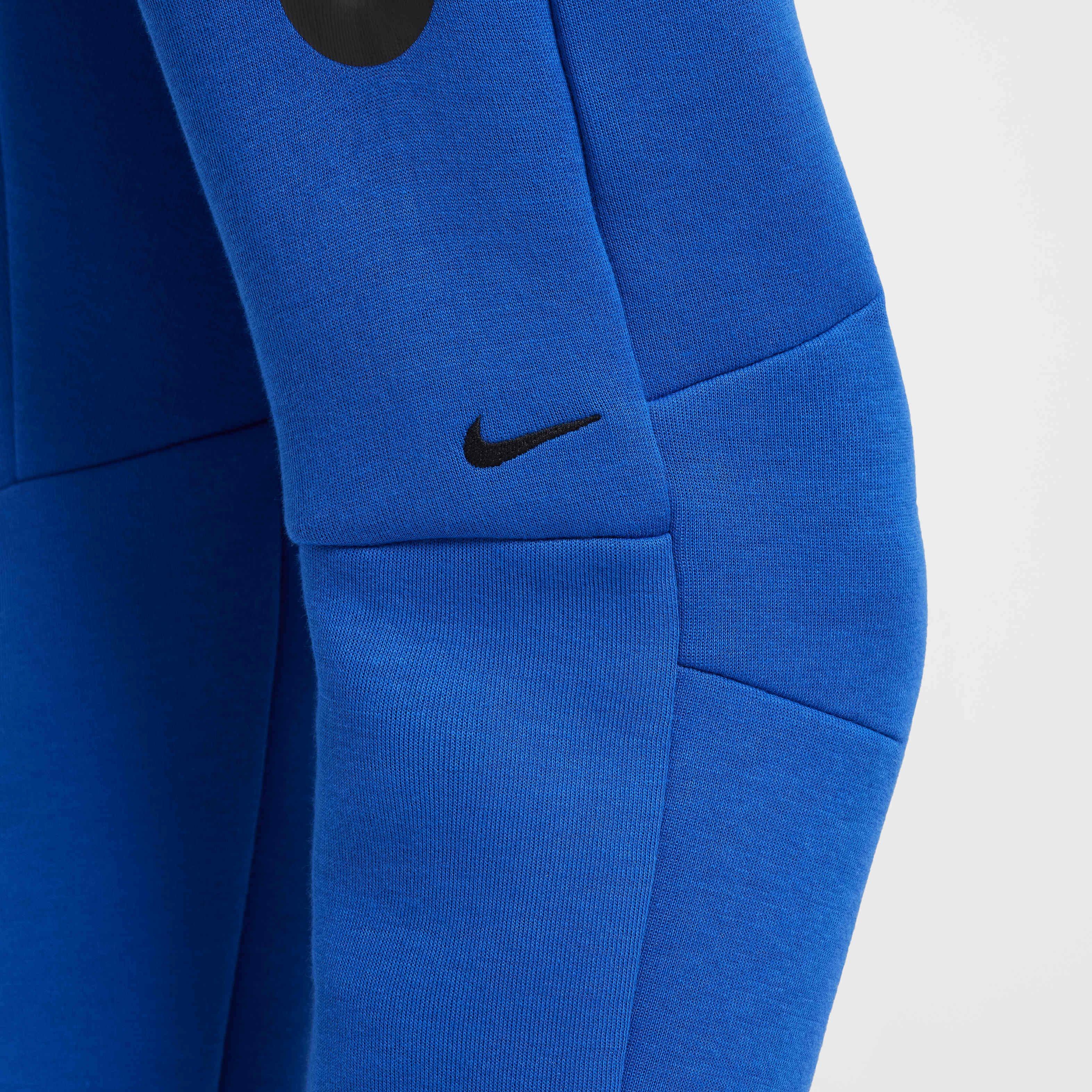 Nike Big Boys' Sportswear Tech Fleece Joggers - BLUE Thumbnail View 6