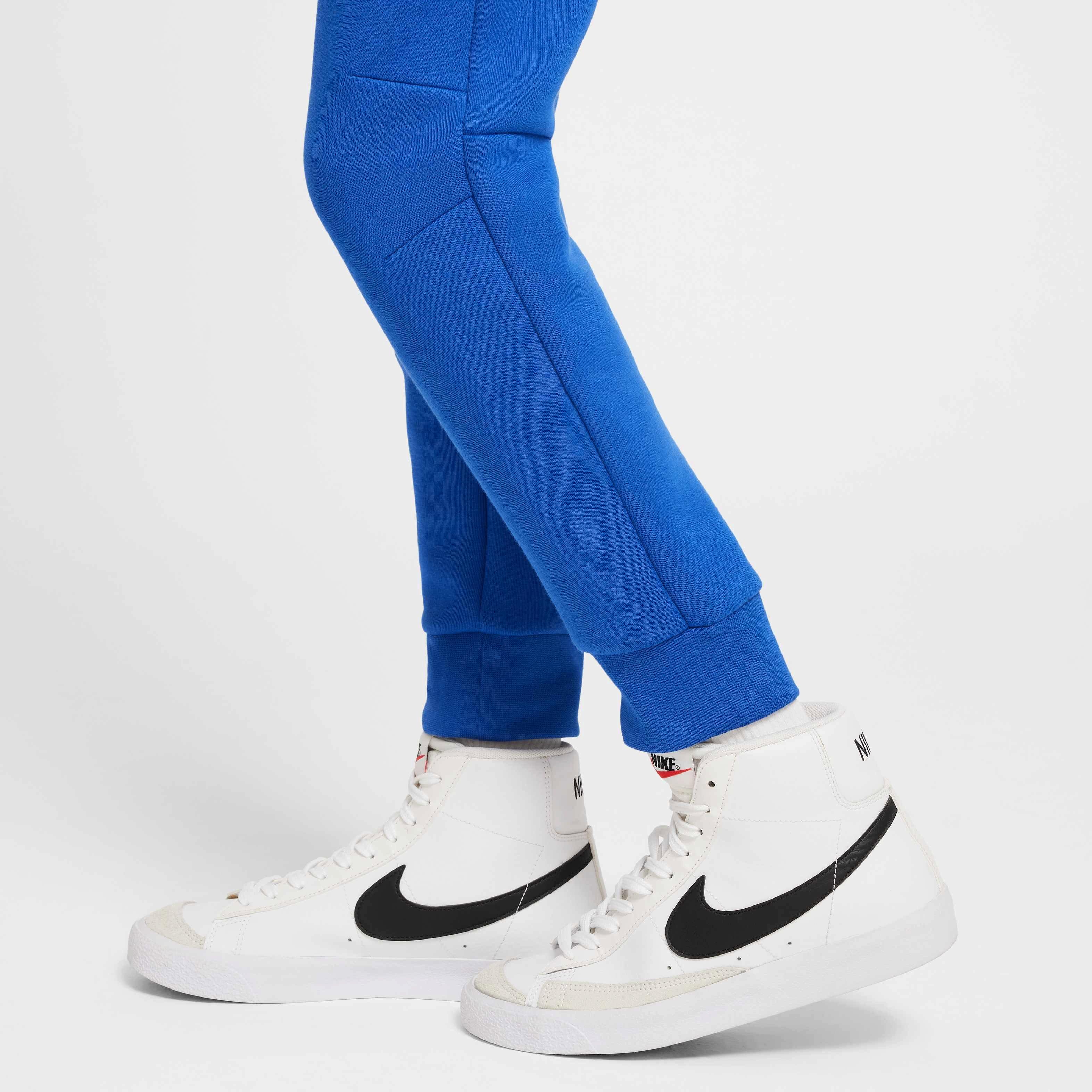 Nike Big Boys' Sportswear Tech Fleece Joggers - BLUE Thumbnail View 8