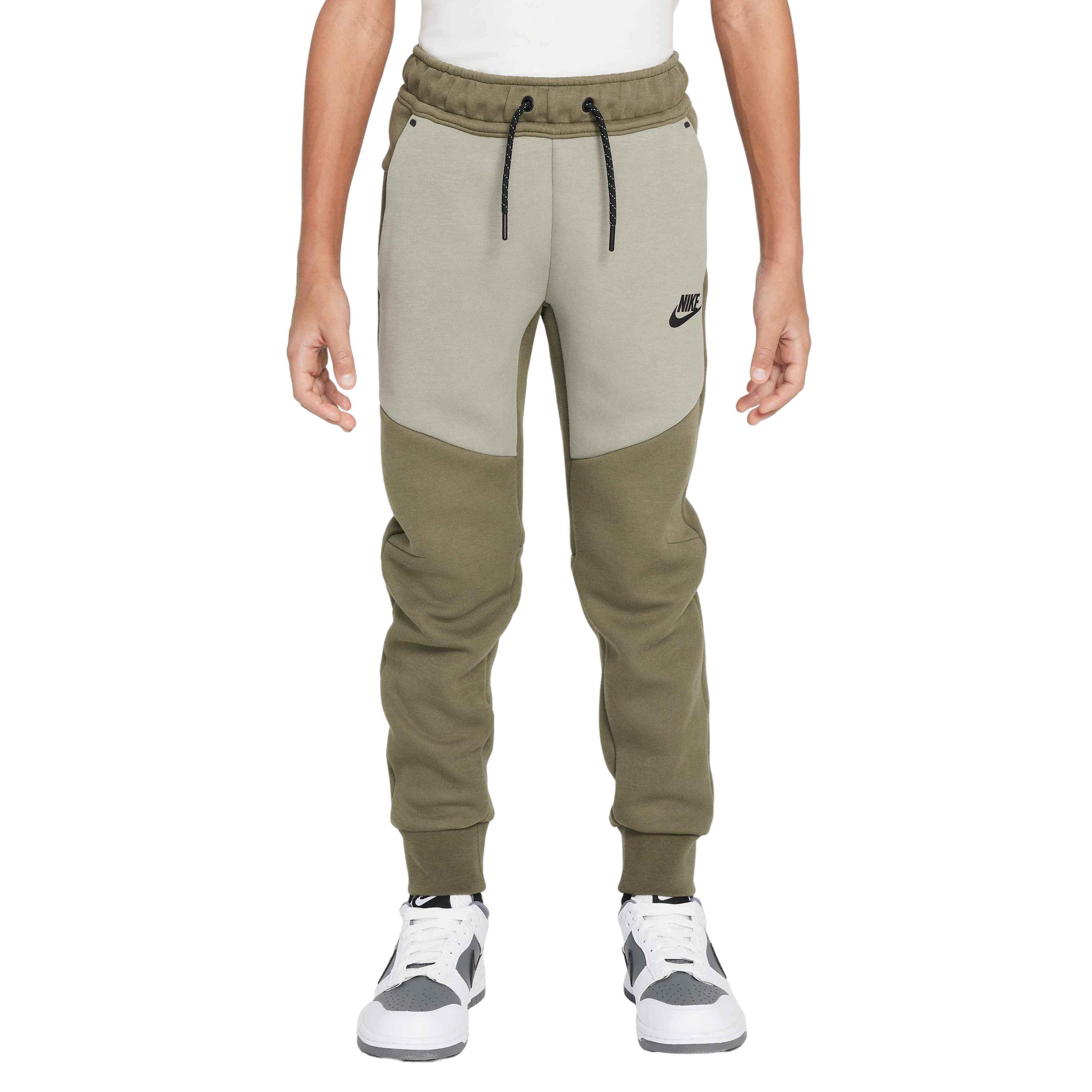Nike Big Boys' Sportswear Tech Fleece Joggers - OLIVE Thumbnail View 1