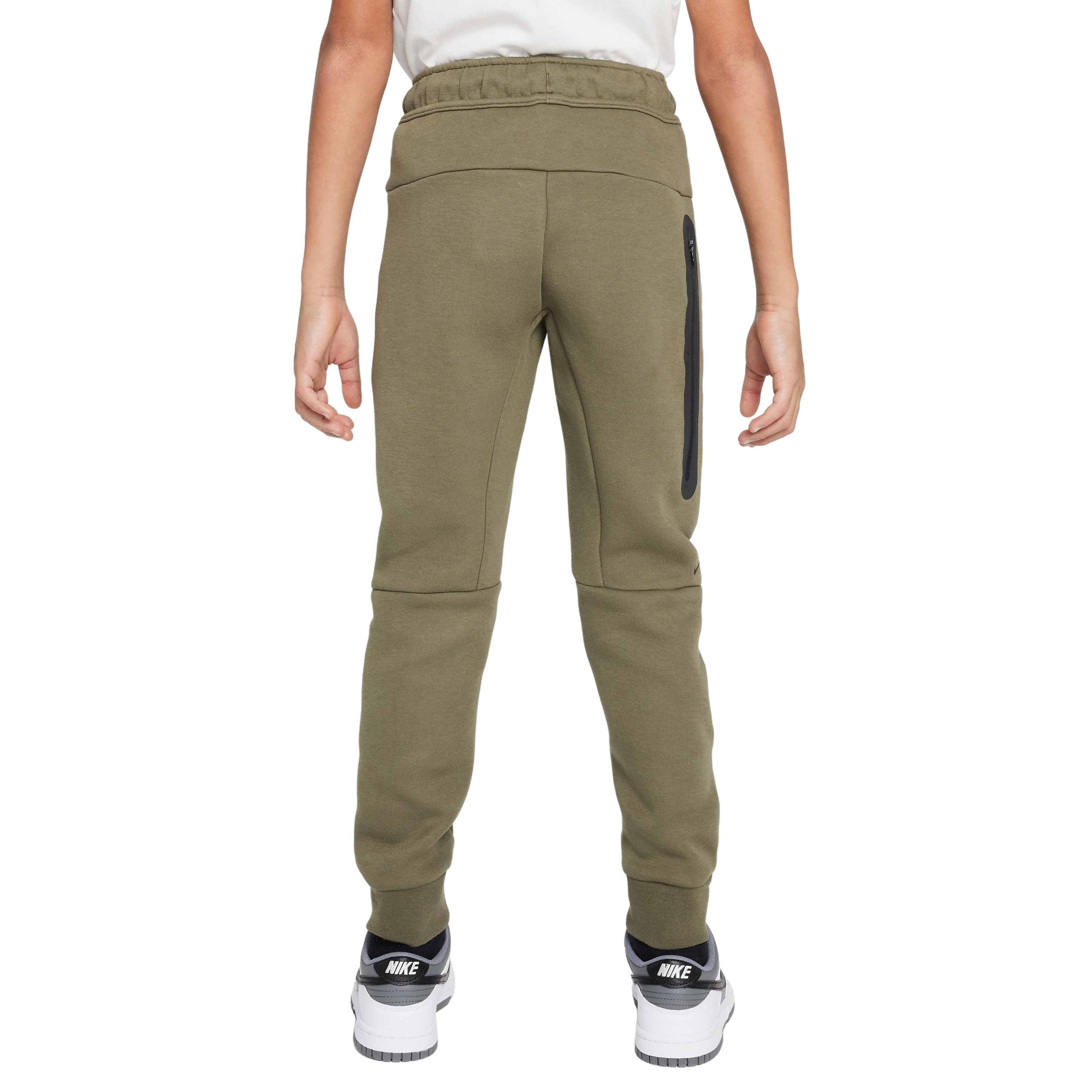 Nike Big Boys' Sportswear Tech Fleece Joggers - OLIVE Thumbnail View 2