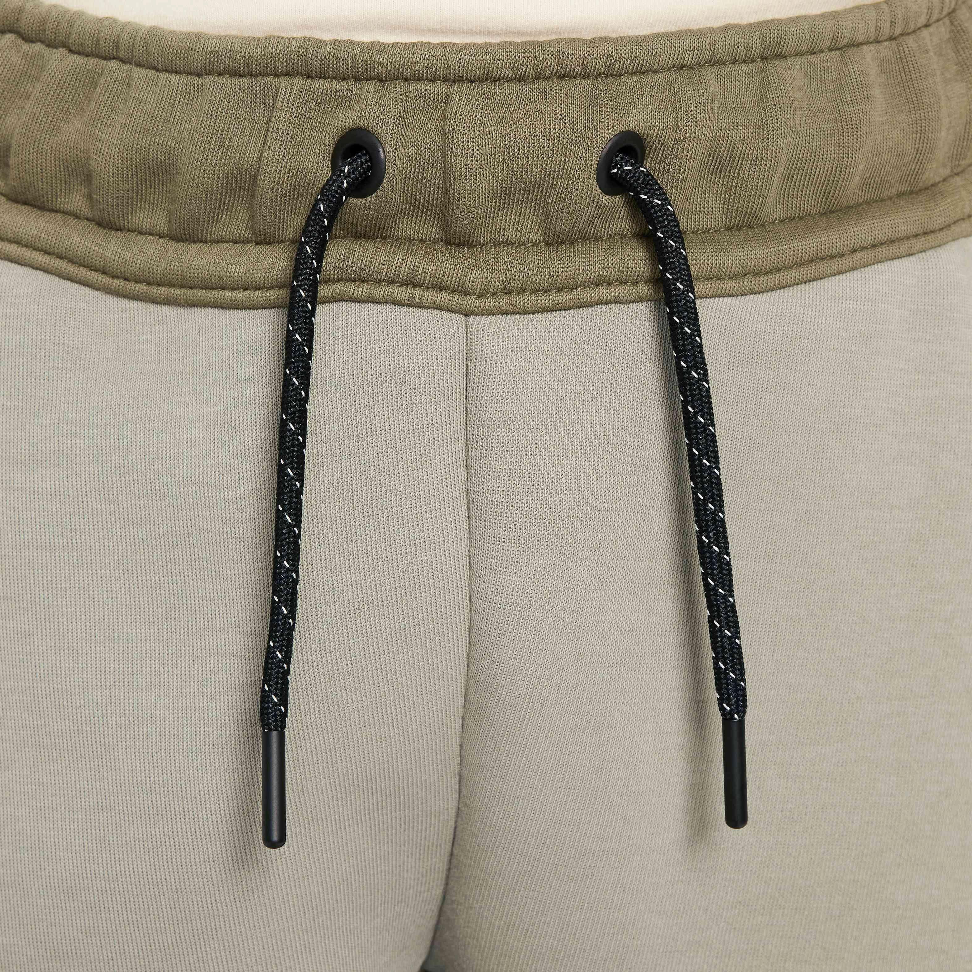 Nike Big Boys' Sportswear Tech Fleece Joggers - OLIVE Thumbnail View 3