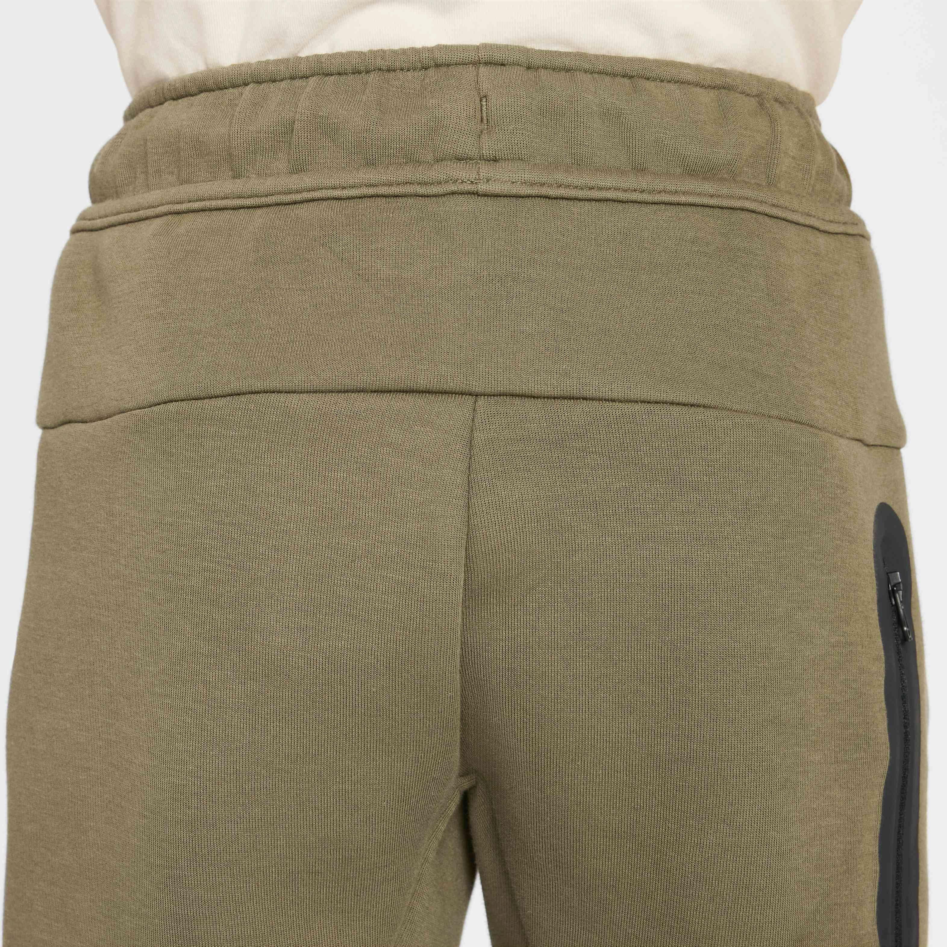 Nike Big Boys' Sportswear Tech Fleece Joggers - OLIVE Thumbnail View 4