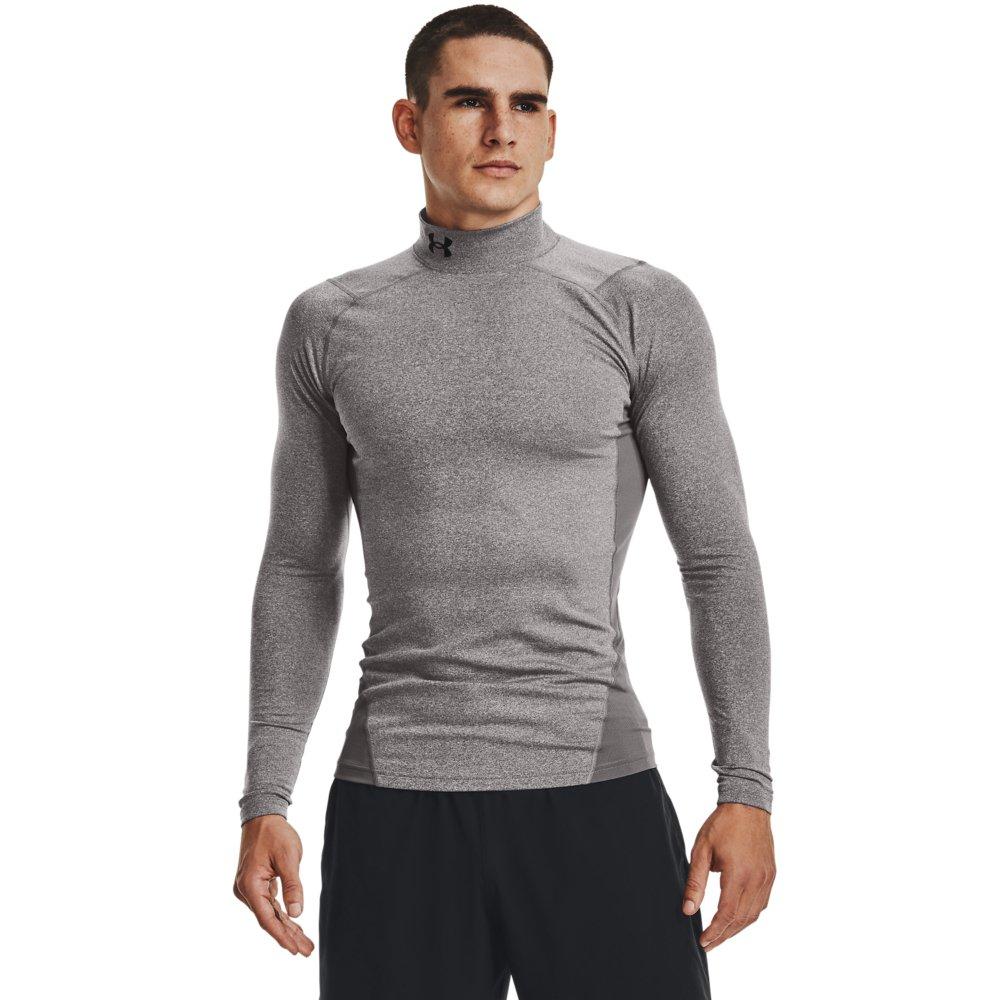Under Armour Men's ColdGear Armour Shirt-Grey - GREY/BLACK Thumbnail View 1