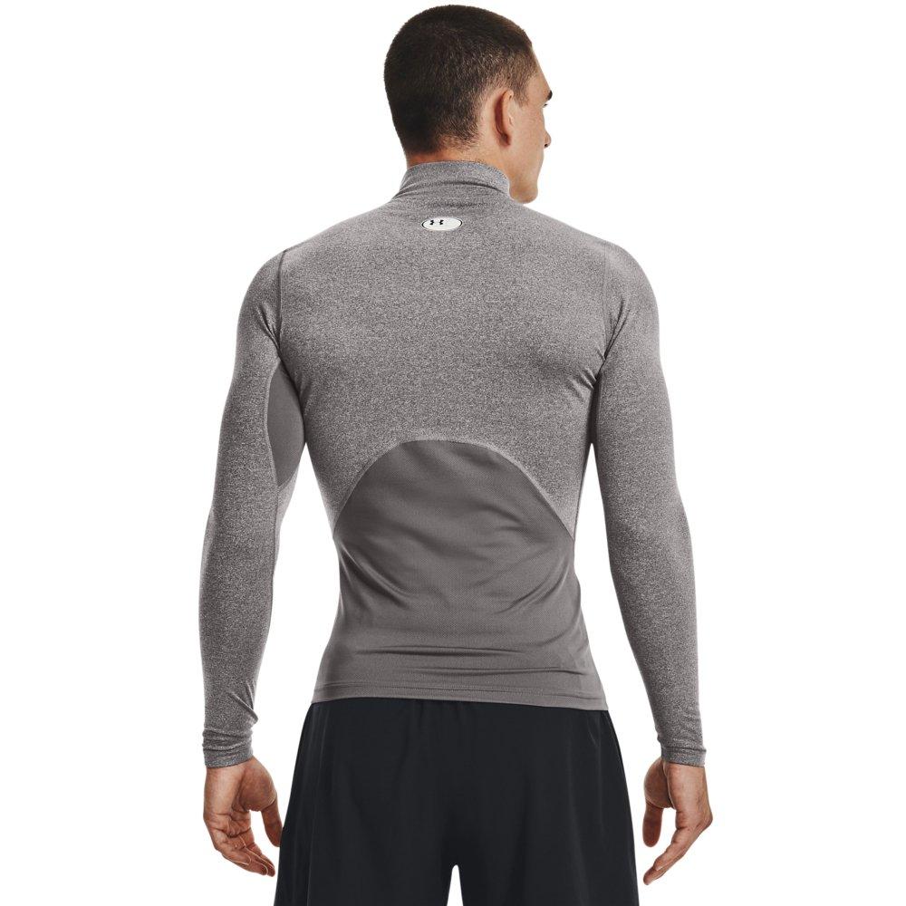 Under Armour Men's ColdGear Armour Shirt-Grey - GREY/BLACK Thumbnail View 2