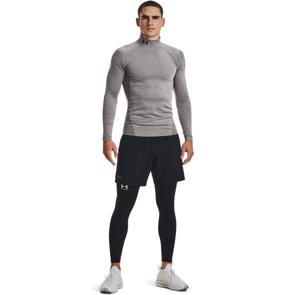 Under Armour Men's ColdGear Armour Shirt-Grey - GREY/BLACK Thumbnail View 4