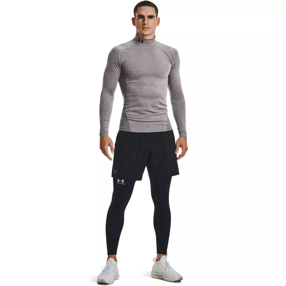 Under Armour Men's ColdGear Armour Shirt-Grey - GREY/BLACK