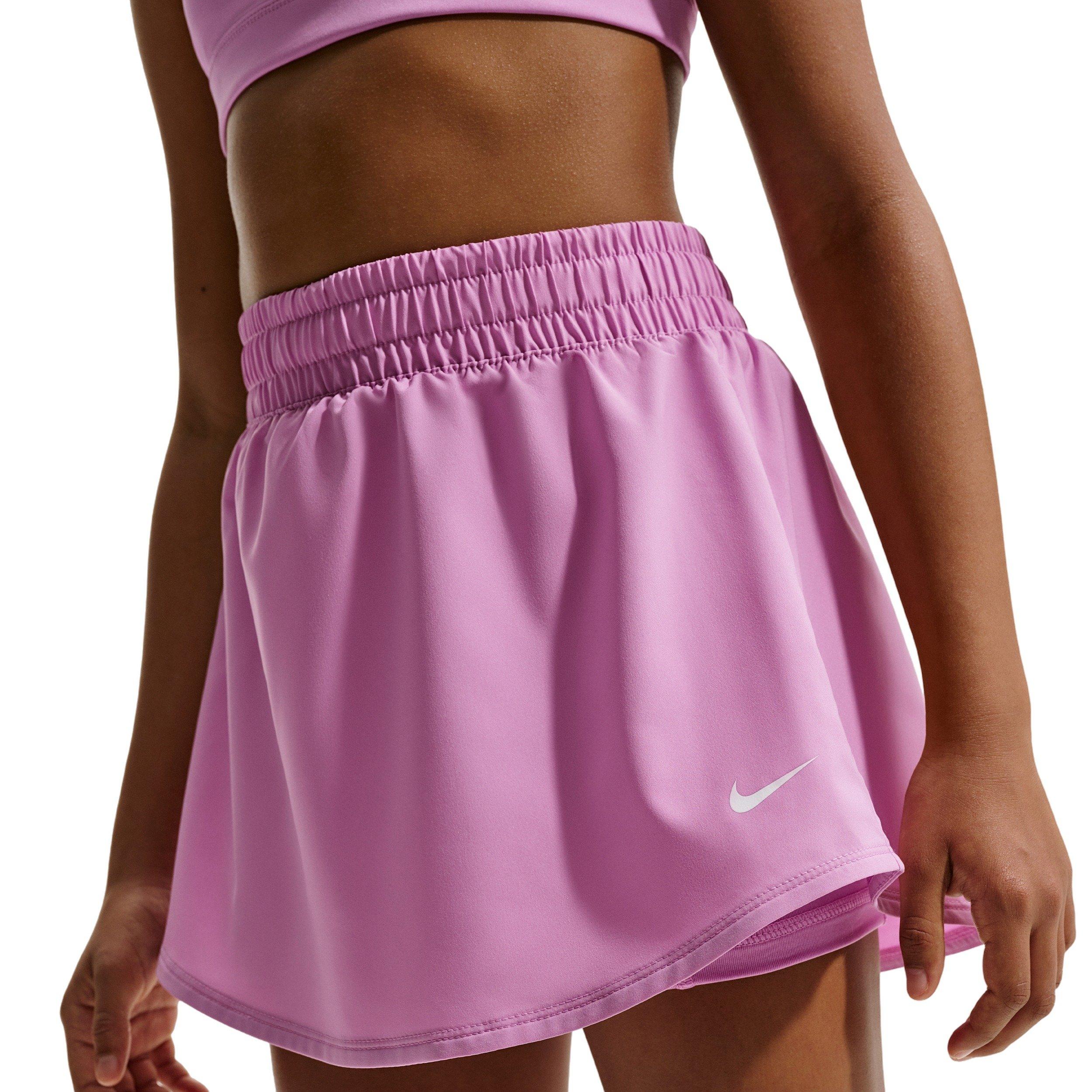 Nike Big Girls' One Dri-FIT High-Waisted Skort -Lt Magenta - LT MAGENTA Thumbnail View 1