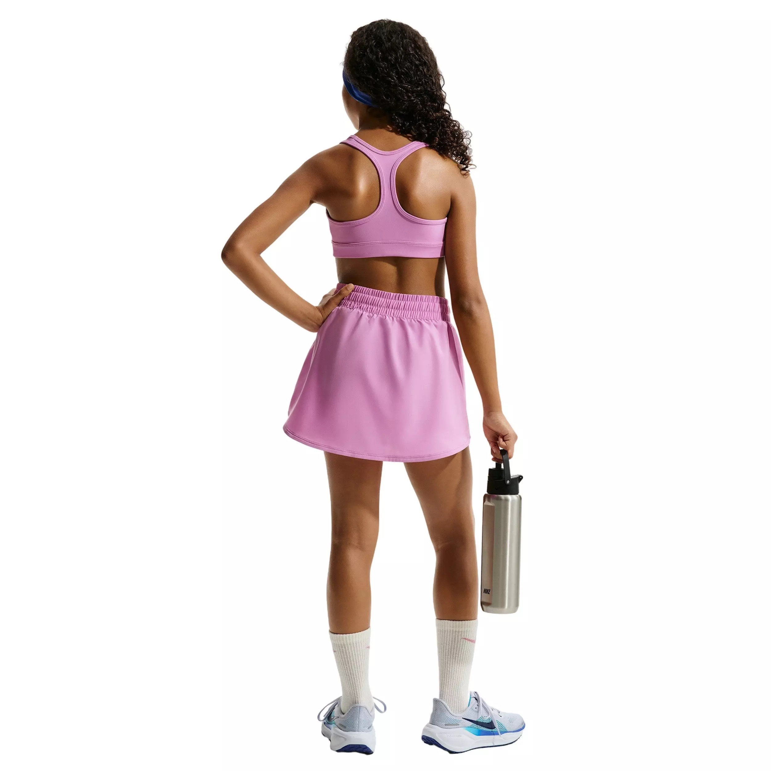 Nike Big Girls' One Dri-FIT High-Waisted Skort -Lt Magenta - LT MAGENTA