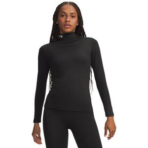 Under Armour Women's ColdGear Long-Sleeve Mock Shirt - Black/White - BLACK/WHITE