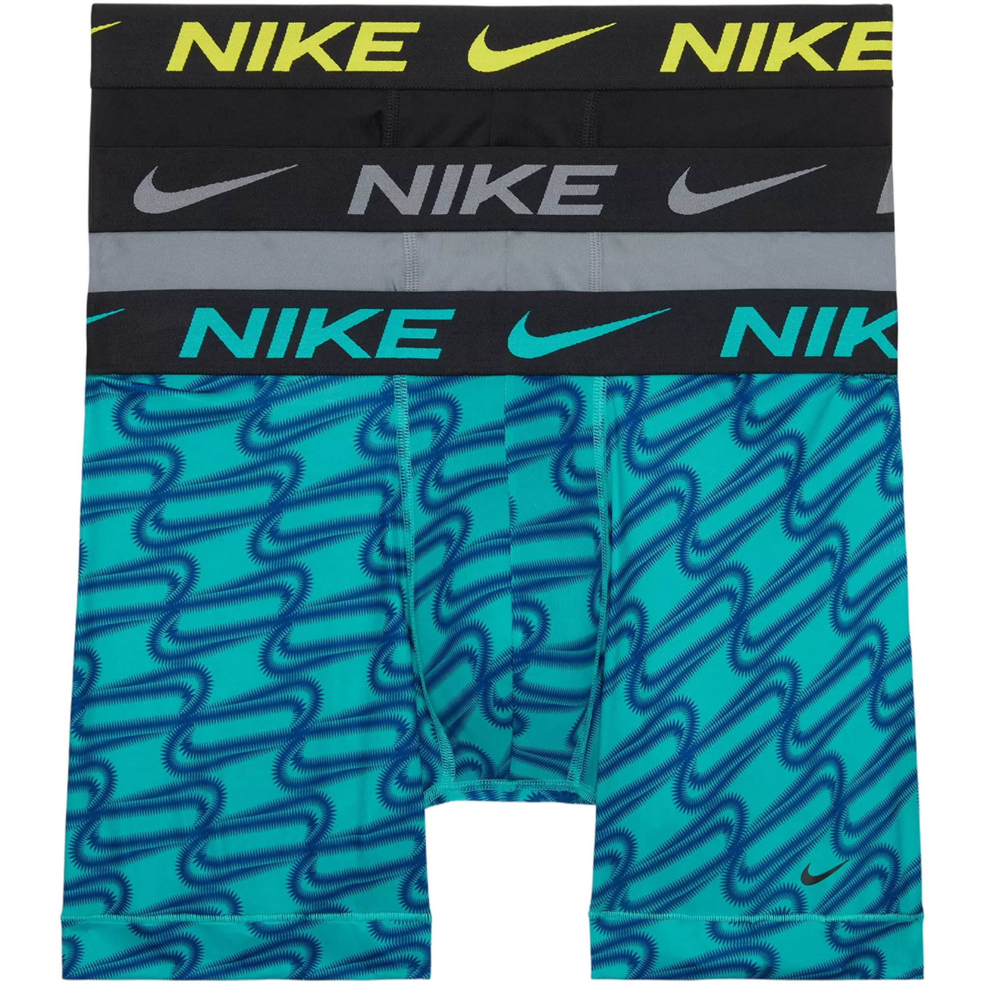 Nike Men's Dri-FIT Essential Micro Underwear-3PK - GREY/BLUE/BLACK